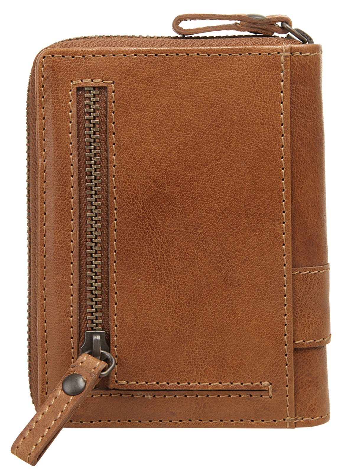 Spikes & Sparrow Portemonnee RFID echt leder