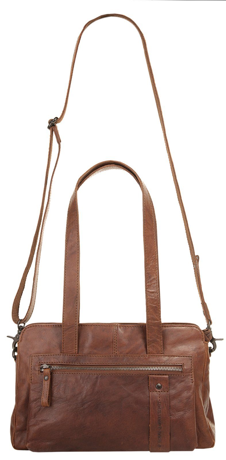 Spikes & Sparrow Schoudertas echt leder