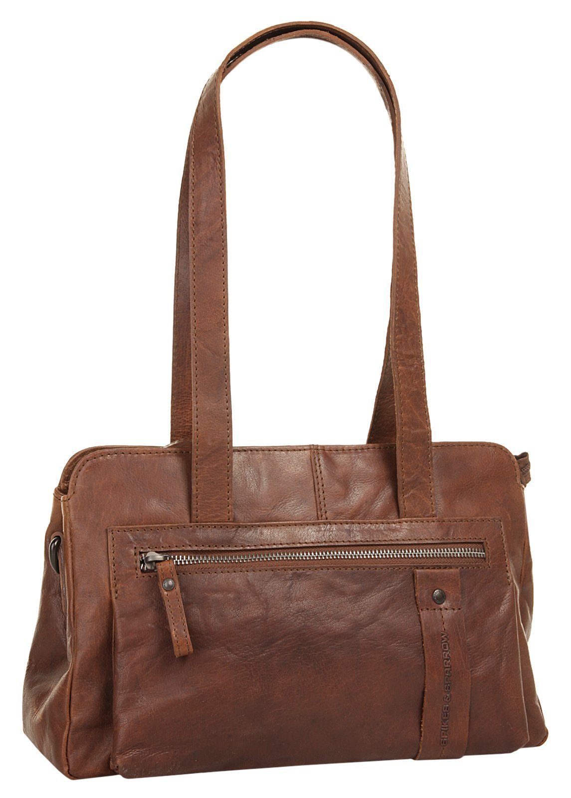 Spikes & Sparrow Schoudertas echt leder