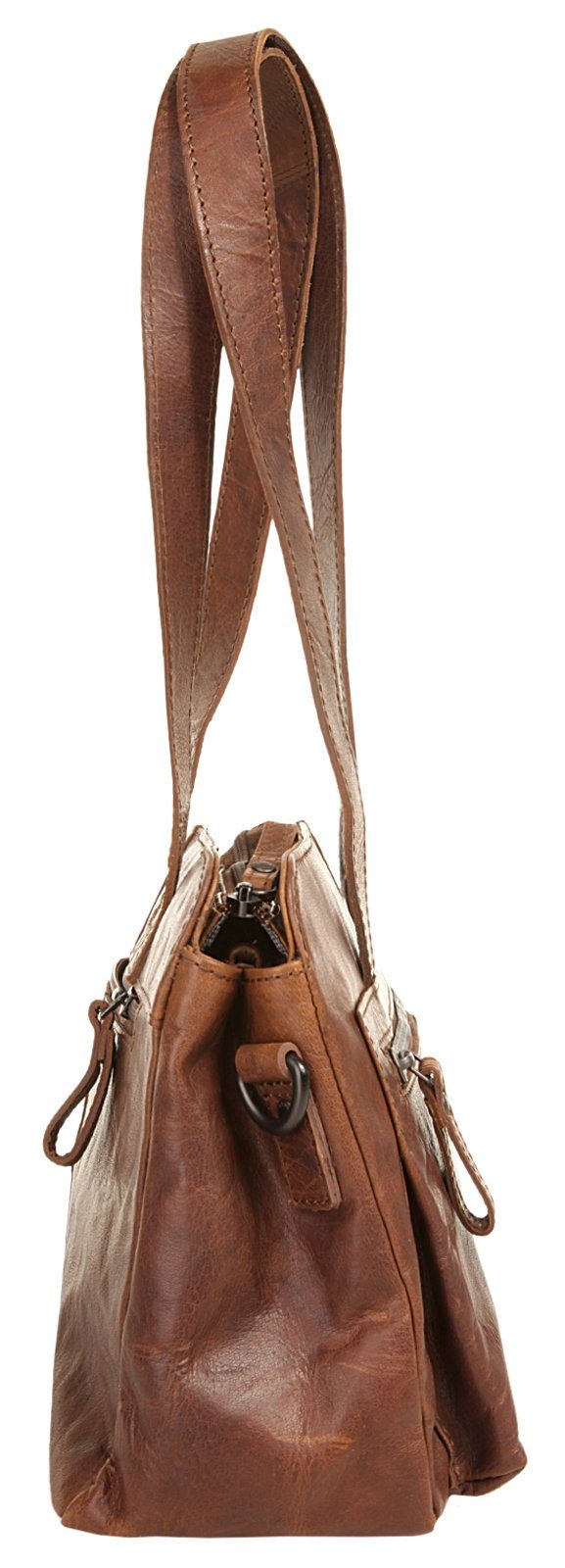 Spikes & Sparrow Schoudertas echt leder
