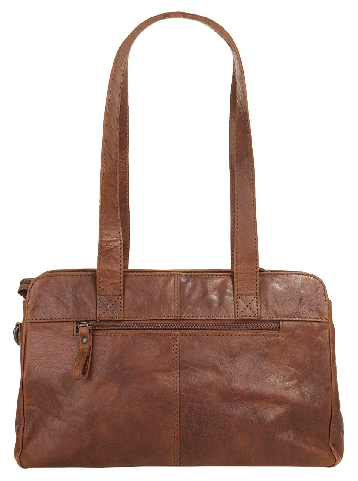 Spikes & Sparrow Schoudertas echt leder