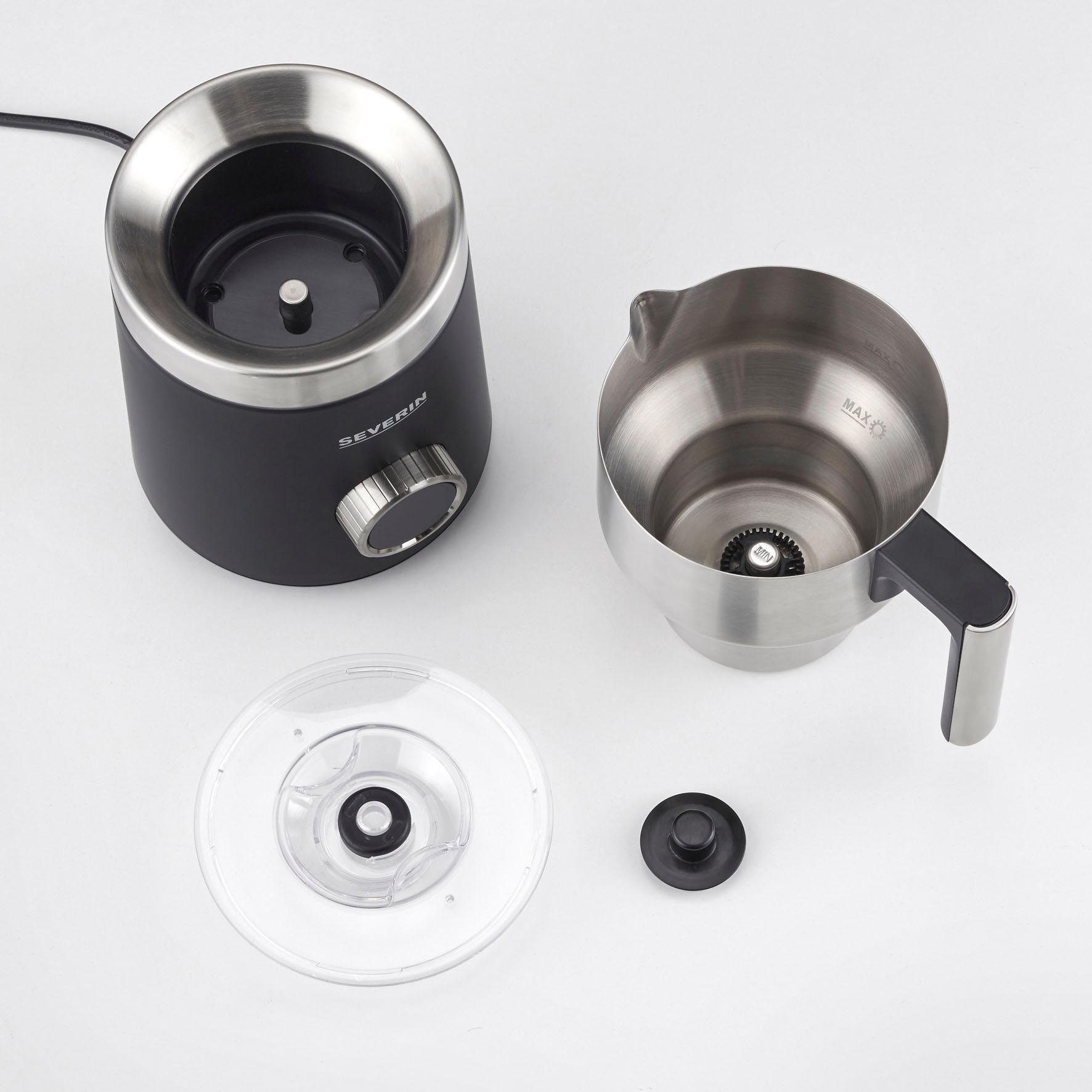 Severin Melkopschuimer SM 3587 Spuma 700 Plus 13 programma’s, eenvoudige bediening, stijlvolle 360° led-lichtring