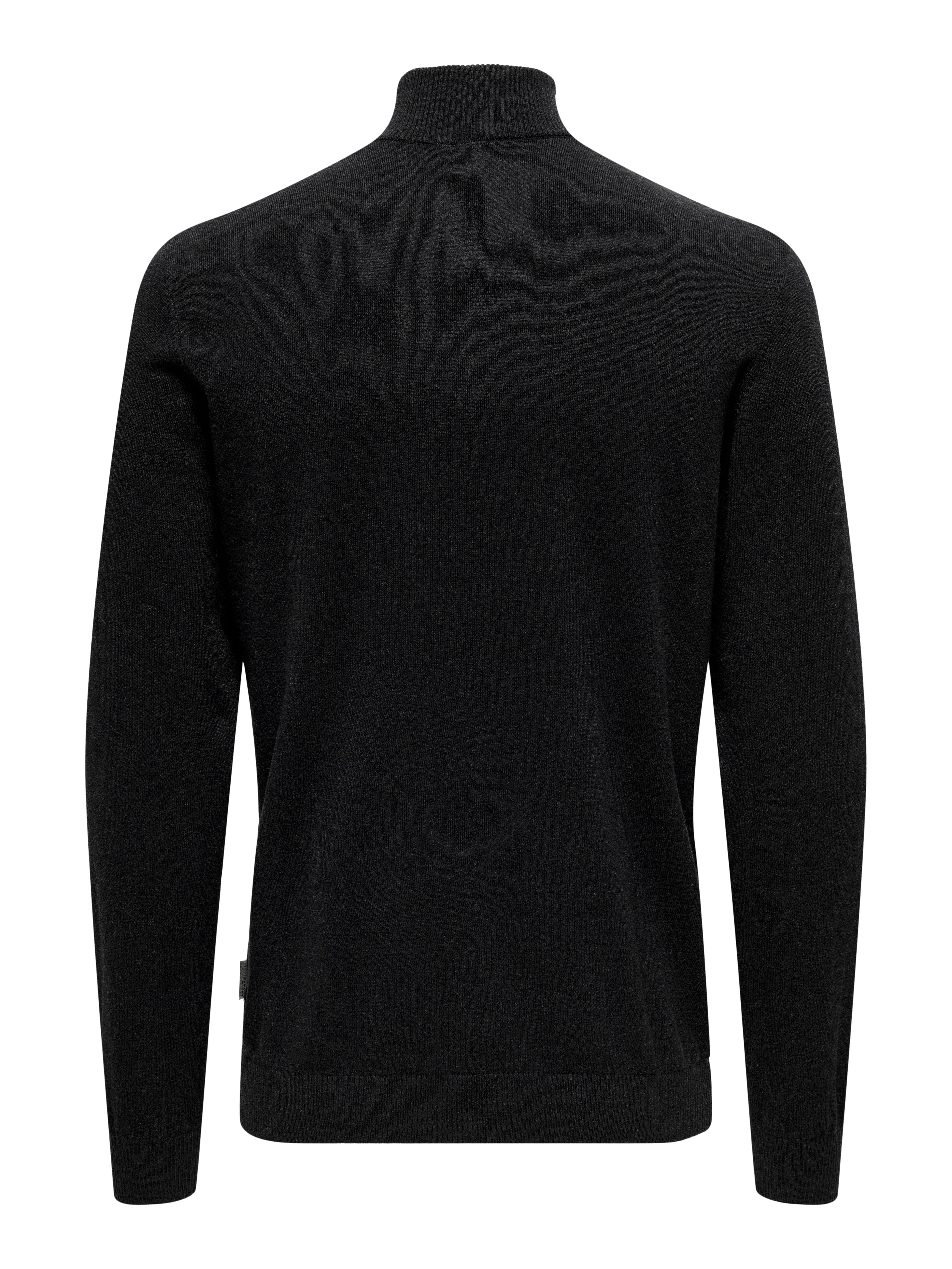 ONLY & SONS Schipperstrui ONSLOUI REG 12 MEL HALF ZIP KNIT NOOS