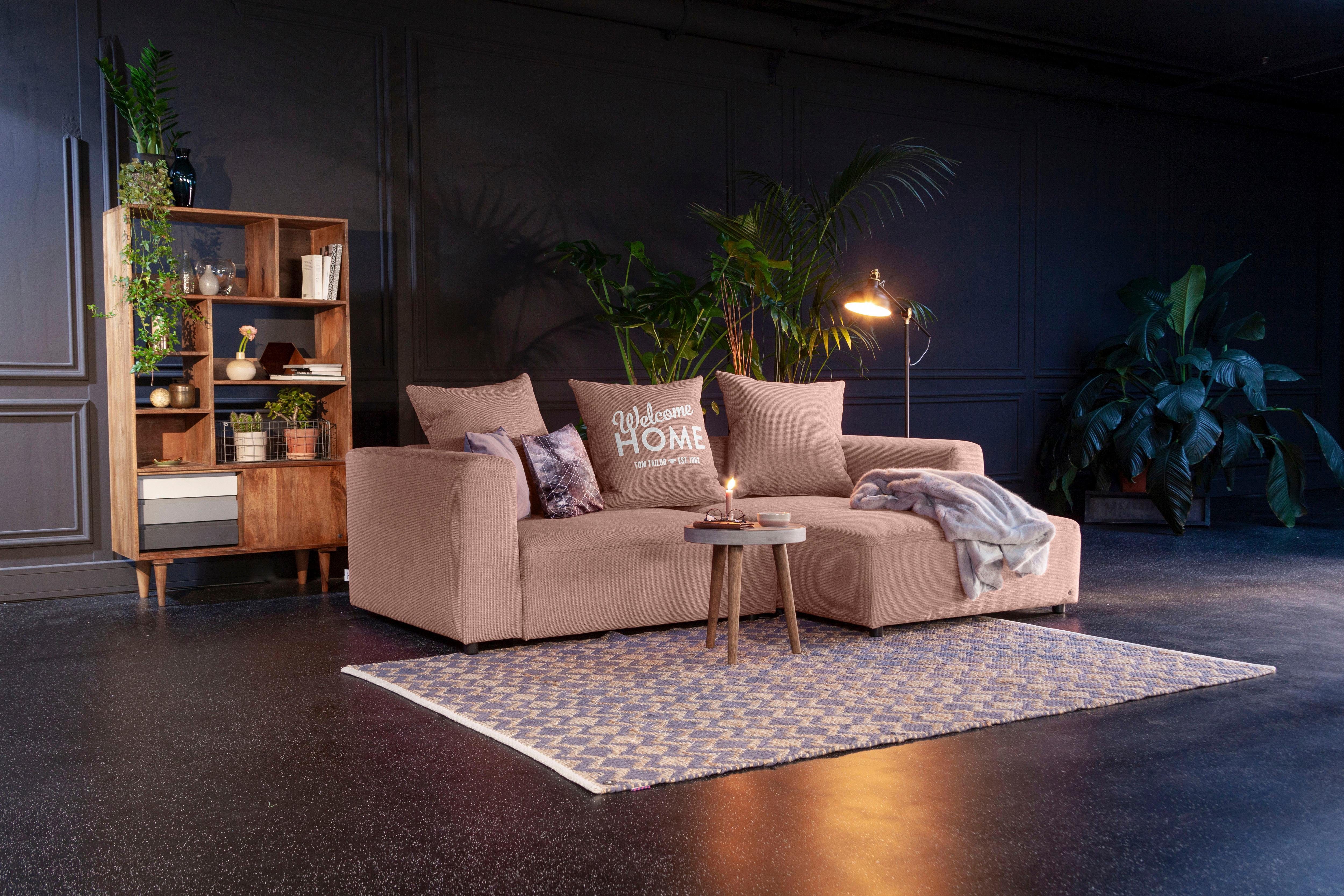 TOM TAILOR HOME Hoekbank HEAVEN casual S uit de colors collection, naar keuze met slaapfunctie & bedkist