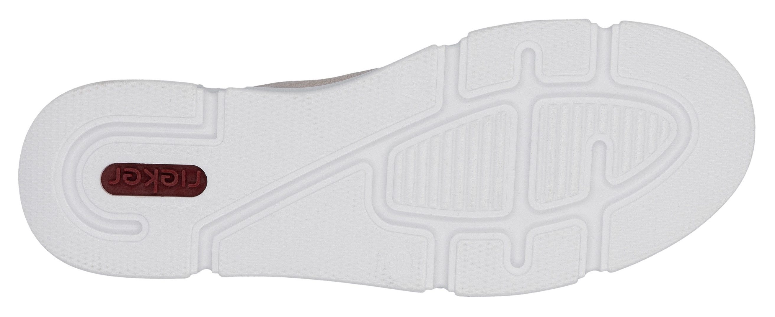 Rieker Plateausneakers , vrijetijdsschoen, lage schoen, veterschoen met rits