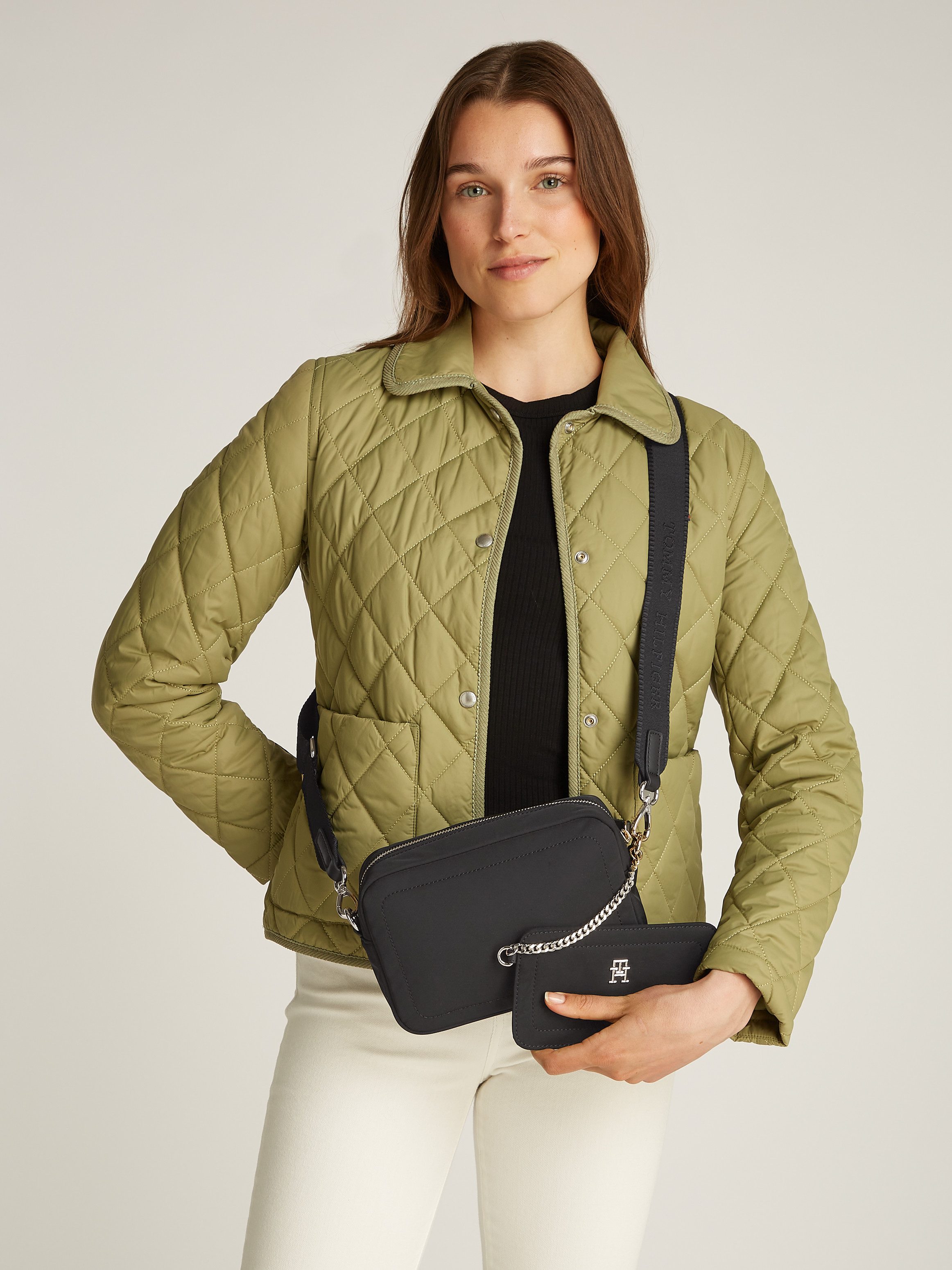 Tommy Hilfiger Schoudertas TH SPRING CAMERA BAG , dames mini bag, schoudertas met verstelbare schouderriem