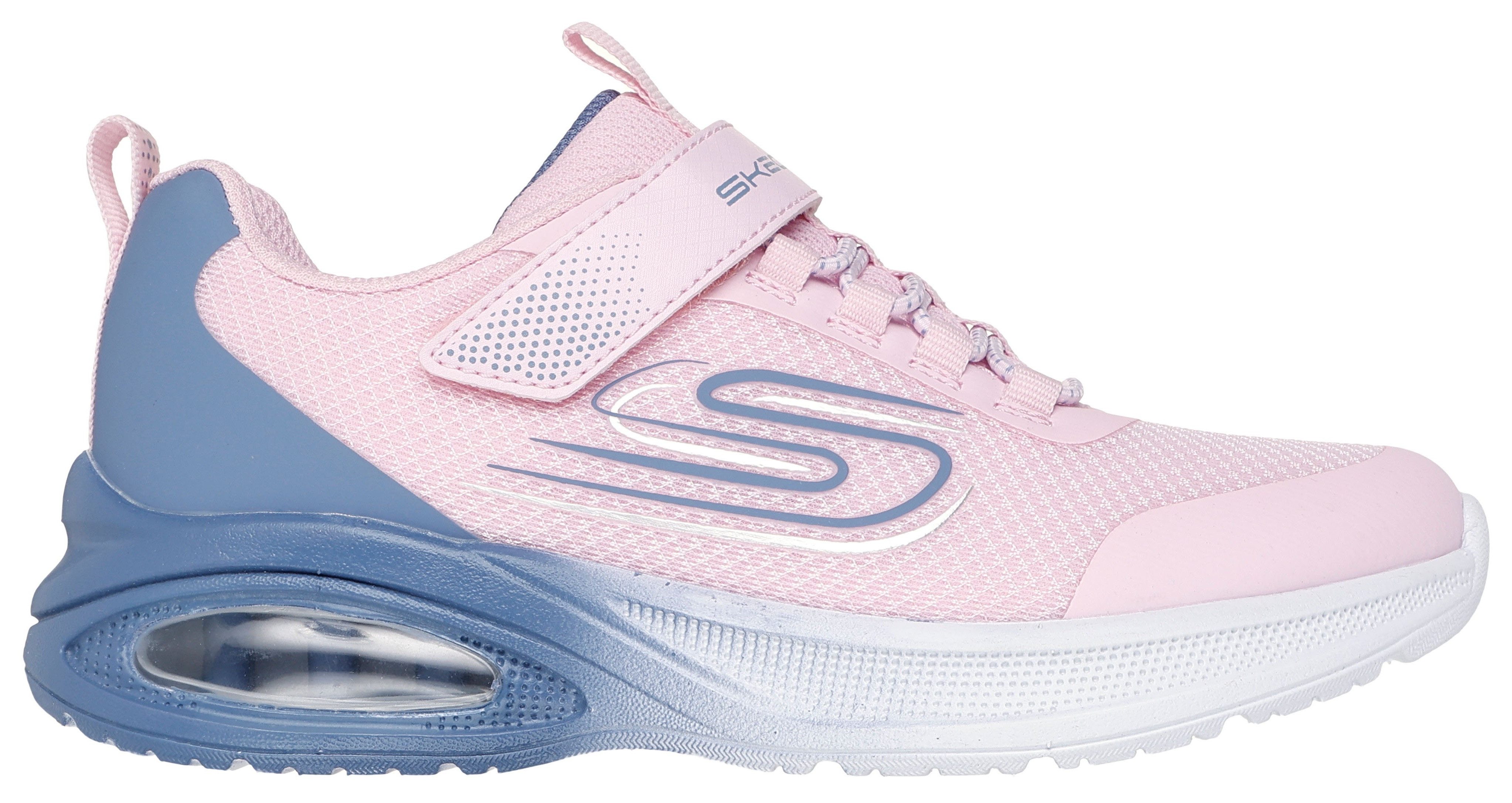 Skechers Sneakers MICROSPEC MAX ADVANCE , slip-on sneakers, klittenbandsluiting, s-logo, maat sjabloon om te downloaden