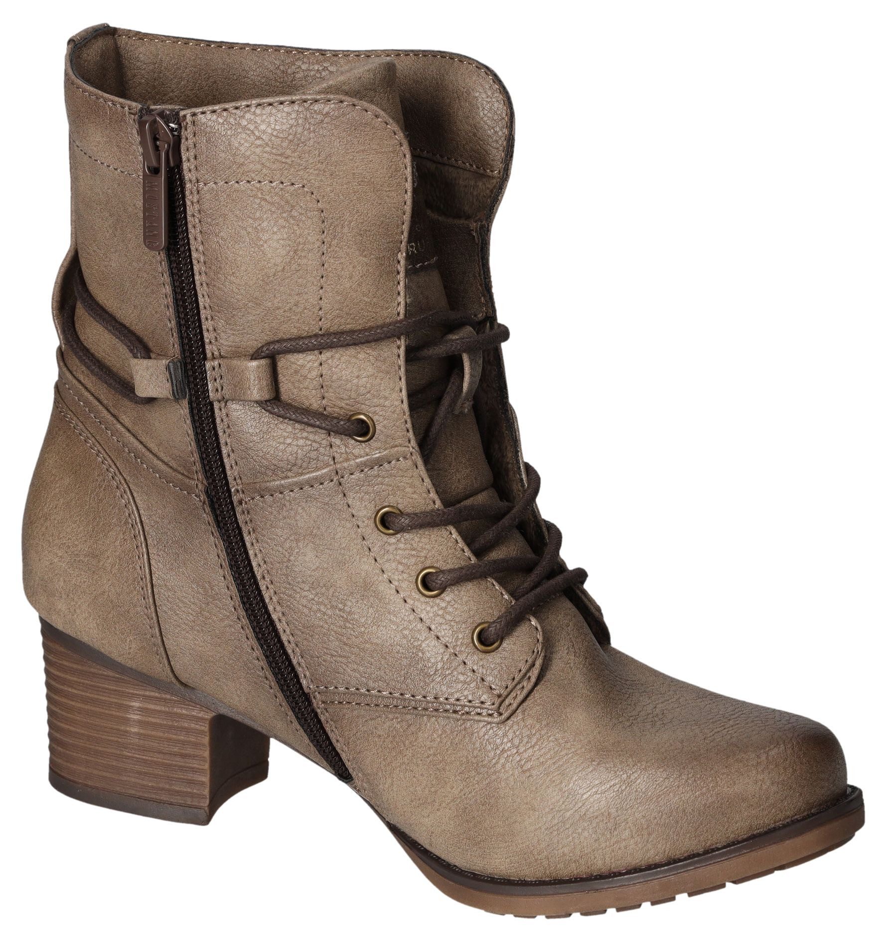 Mustang Shoes Laarsjes Bikerboots, enkellaarsjes met binnenrits