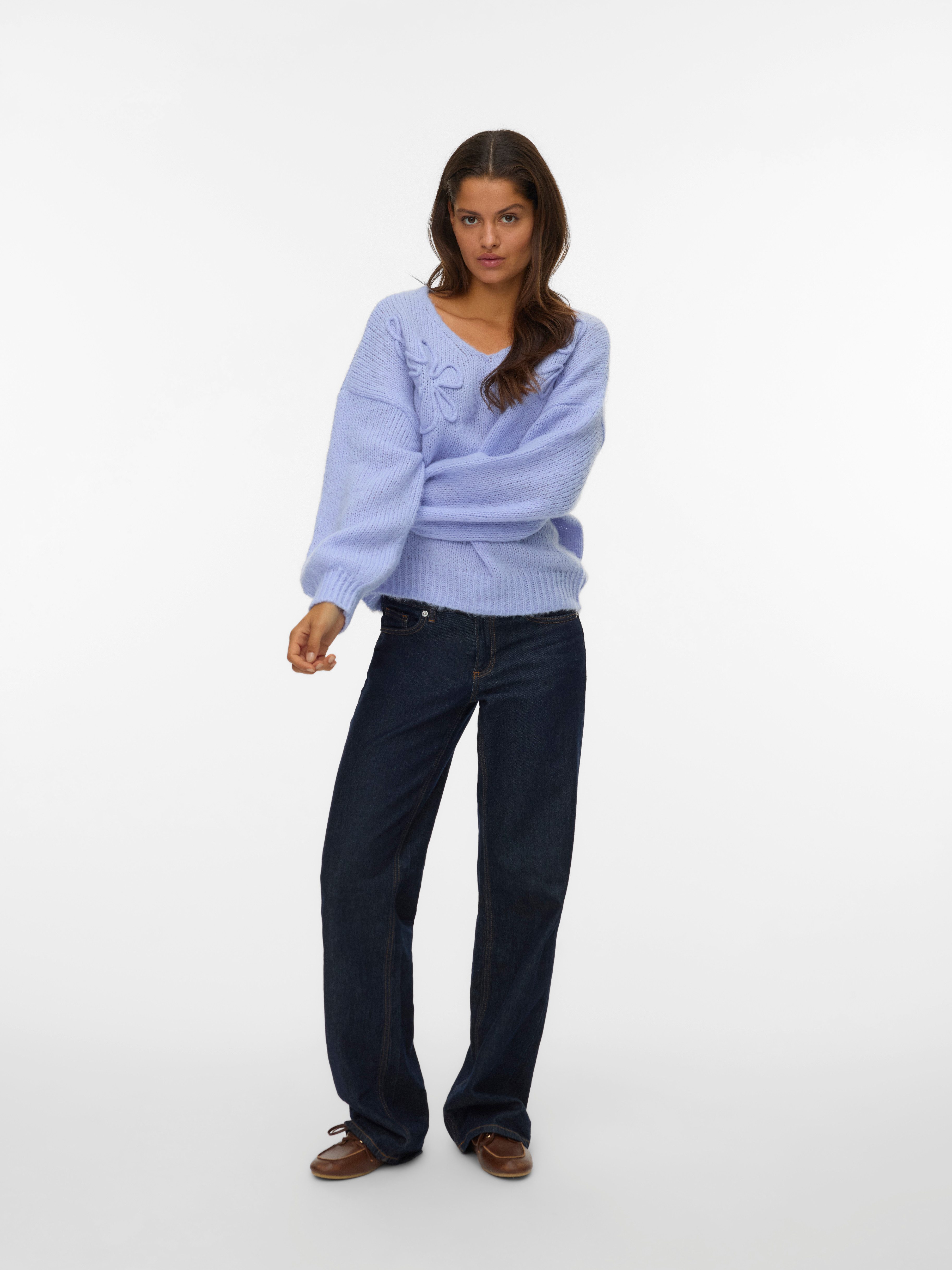 Vero Moda Trui met V-hals VMLOLLIPOP LS V-NECK PULLOVER BOO