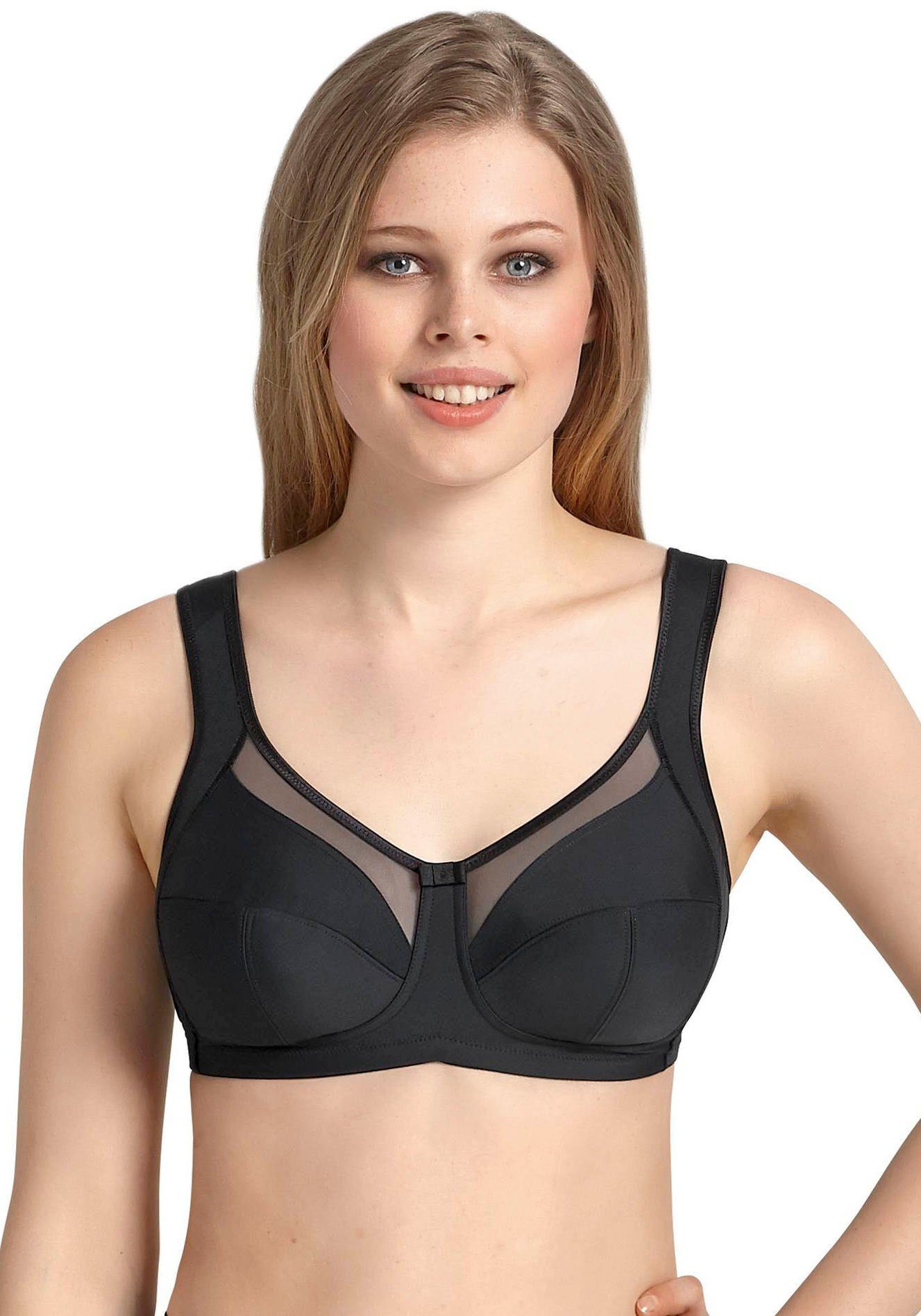 Anita Comfort Steun-bh Comfort-BH Clara Cup C-H, met transparant mesh in bovenste gedeelte cups