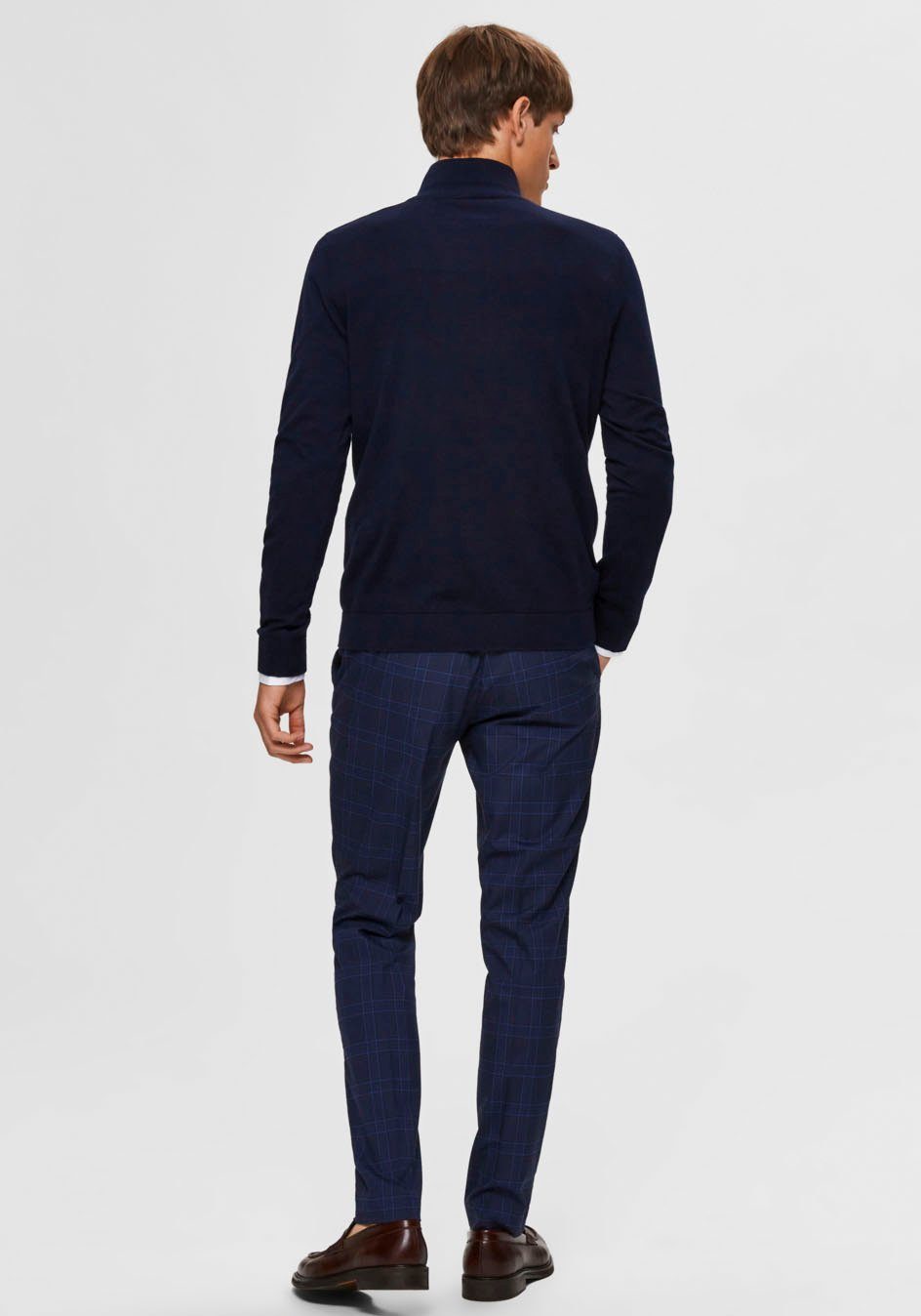 SELECTED HOMME Schipperstrui SLHBERG HALF ZIP CARDIGAN NOOS
