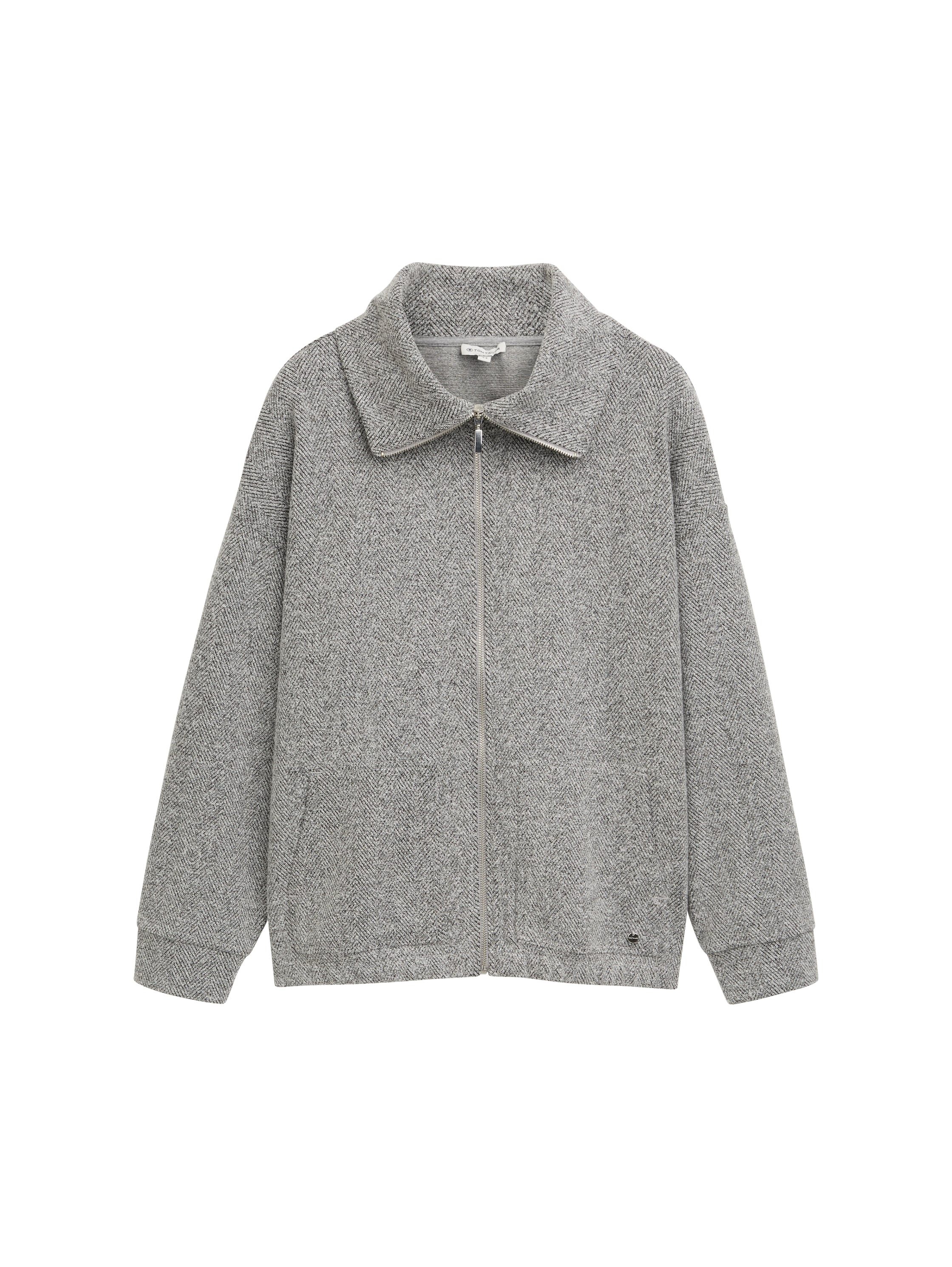 TOM TAILOR MY TRUE ME Sweatvest met visgraatpatroon