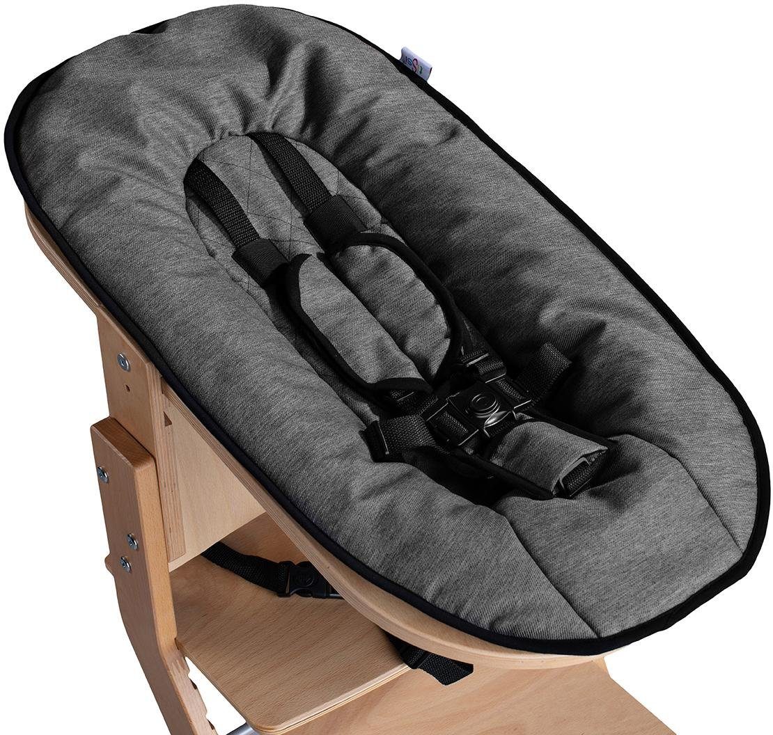 tiSsi® Opzet voor de kinderstoel Naturel/antraciet voor tissi® kinderstoel, made in europe