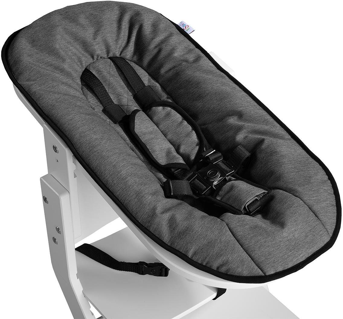 tiSsi® Opzet voor de kinderstoel Wit/antraciet voor tissi® kinderstoel, made in europe