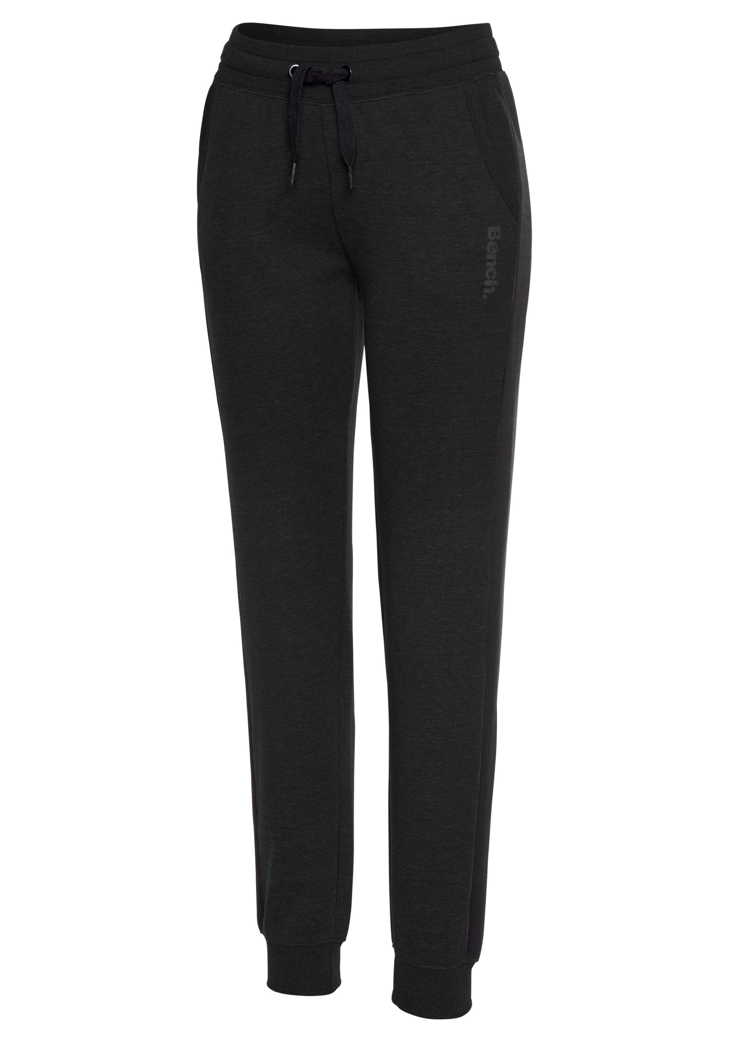 Bench. Loungewear Sweatbroek met zijstrepen en smalle pijpen, loungepak