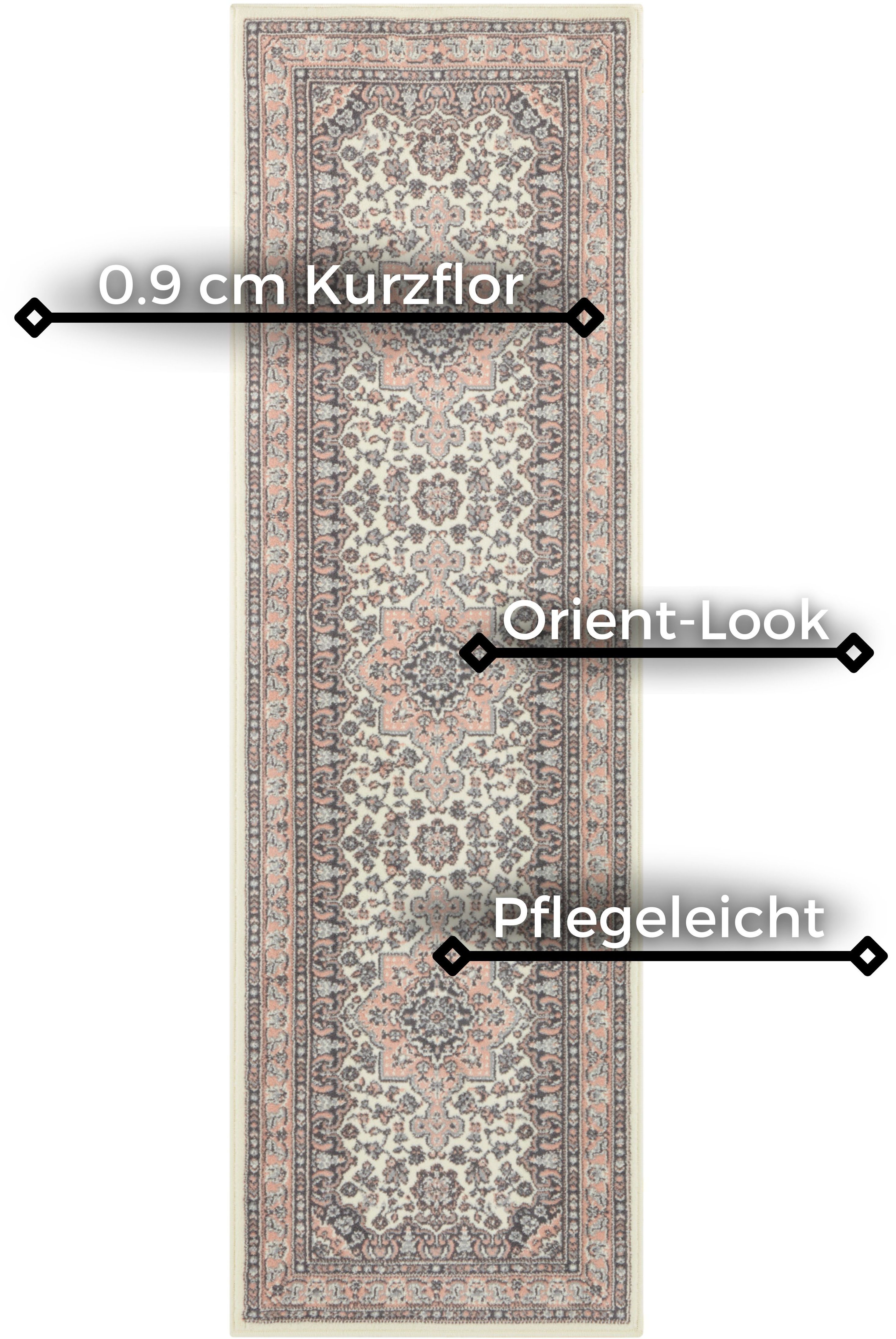 NOURISTAN Vloerkleed Parun Täbriz Kortpolig, orient, loper, vintage, eetkamer, woonkamer, gang