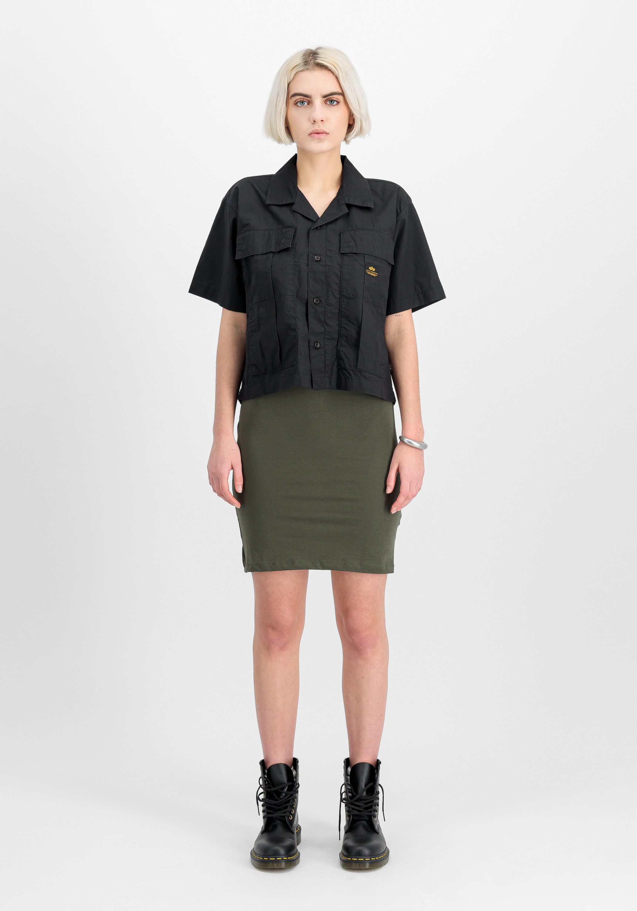 Alpha Industries Shirt met print Short Sleeve Cargo Shirt W