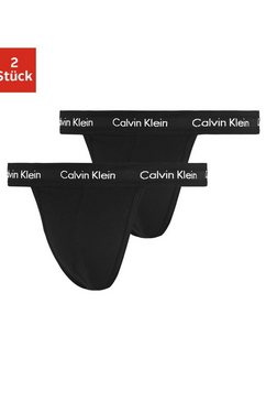 calvin klein string (2 stuks) zwart