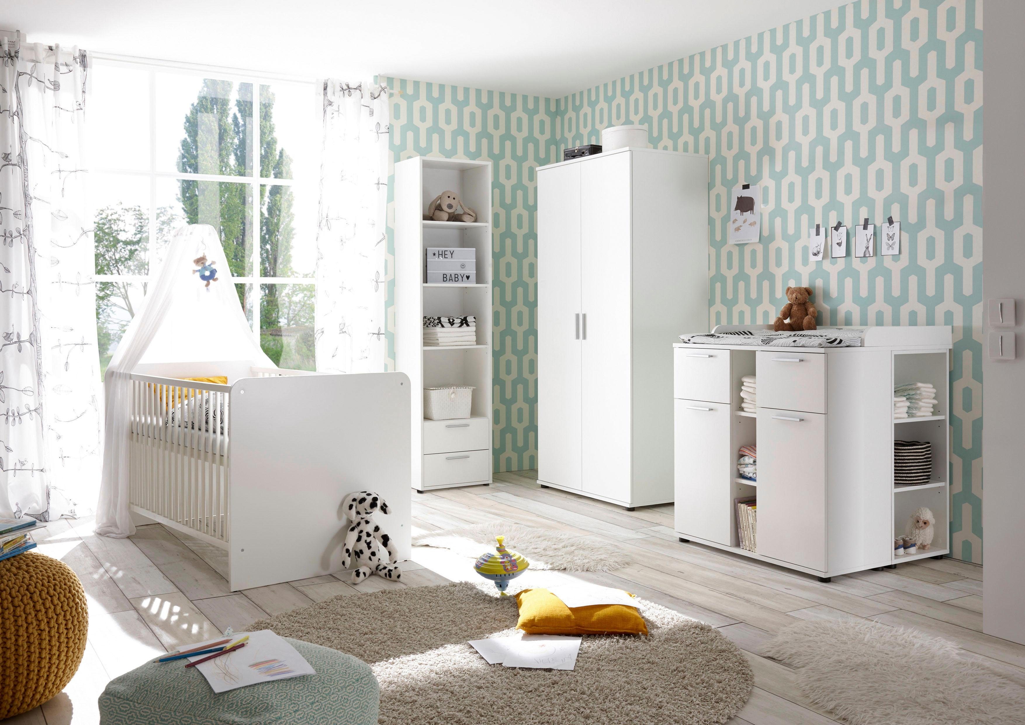 Begabino Complete babykamerset Bibo Bed + commode + 2-deurs kast (set, 3-delig)