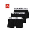 jack  jones junior boxershort (3 stuks) zwart