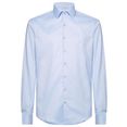 calvin klein businessoverhemd twill easy iron slim shirt geschikt voor iedere gelegenheid blauw