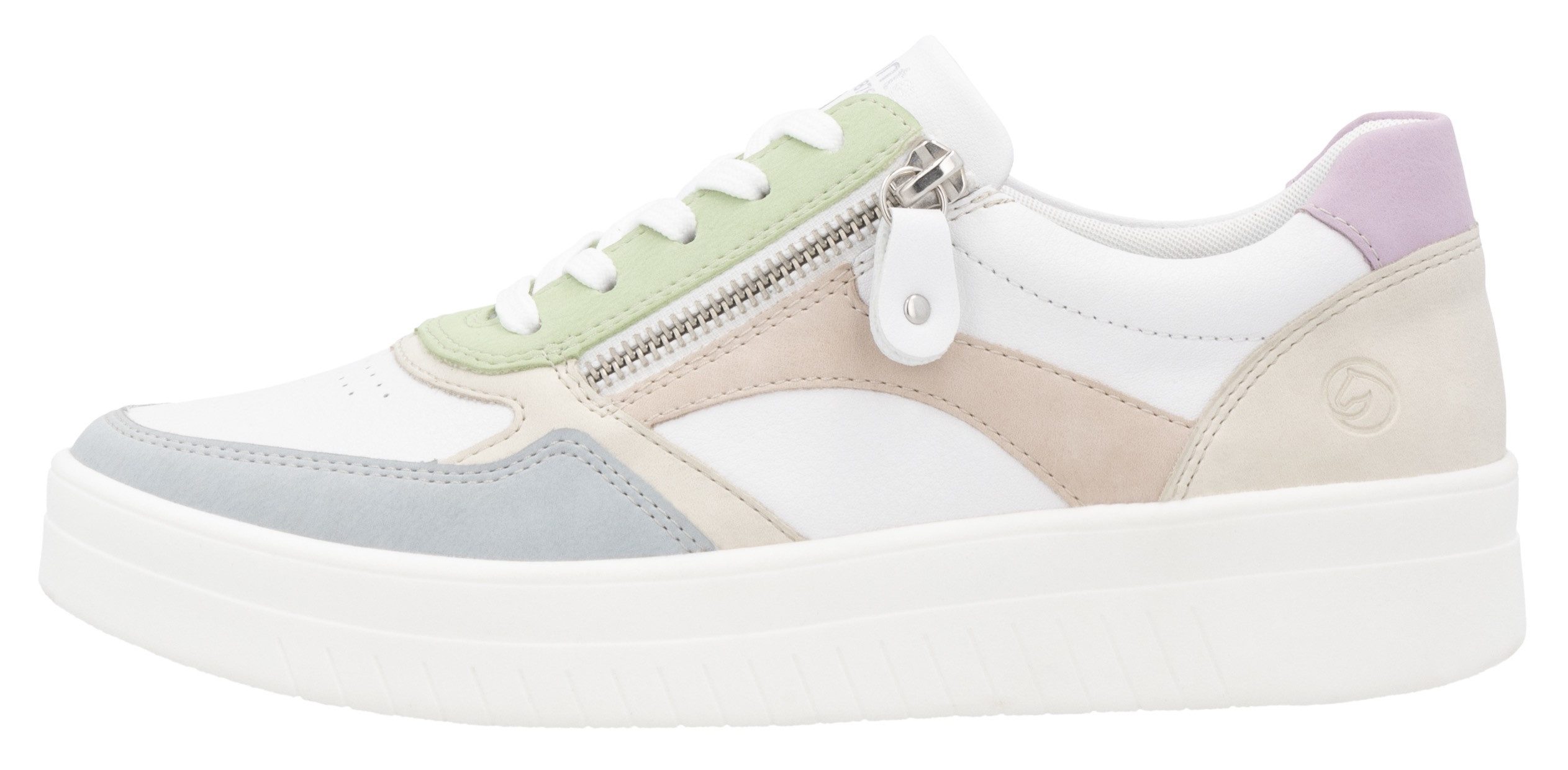 Remonte Plateausneakers , vrijetijdsschoen, lage schoen, veterschoen in smalle vorm