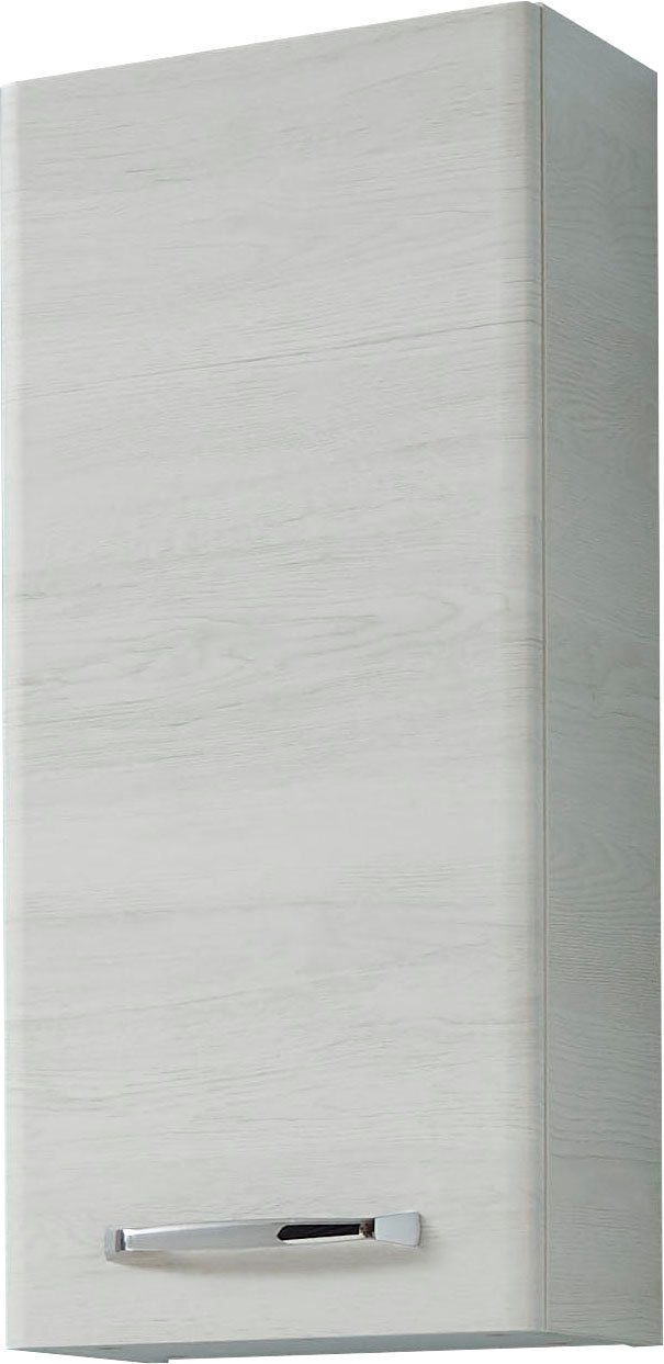 Saphir Hangend kastje Quickset wand-badkast 30 cm breed met 1 deur en 2 glazen legplanken Badkamer-hangend kastje inclusief deurdemper, grepen in