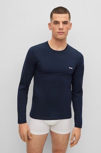 BOSS Shirt met lange mouwen Longsleeve-Shirt R-Neck Classic COTTON 3pcs/pack (3-delig)