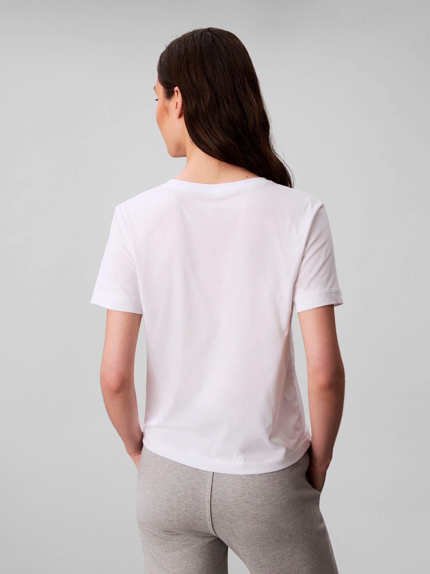 Calvin Klein Shirt met korte mouwen A- Logo VN 2 pack Tee (Set van 2)