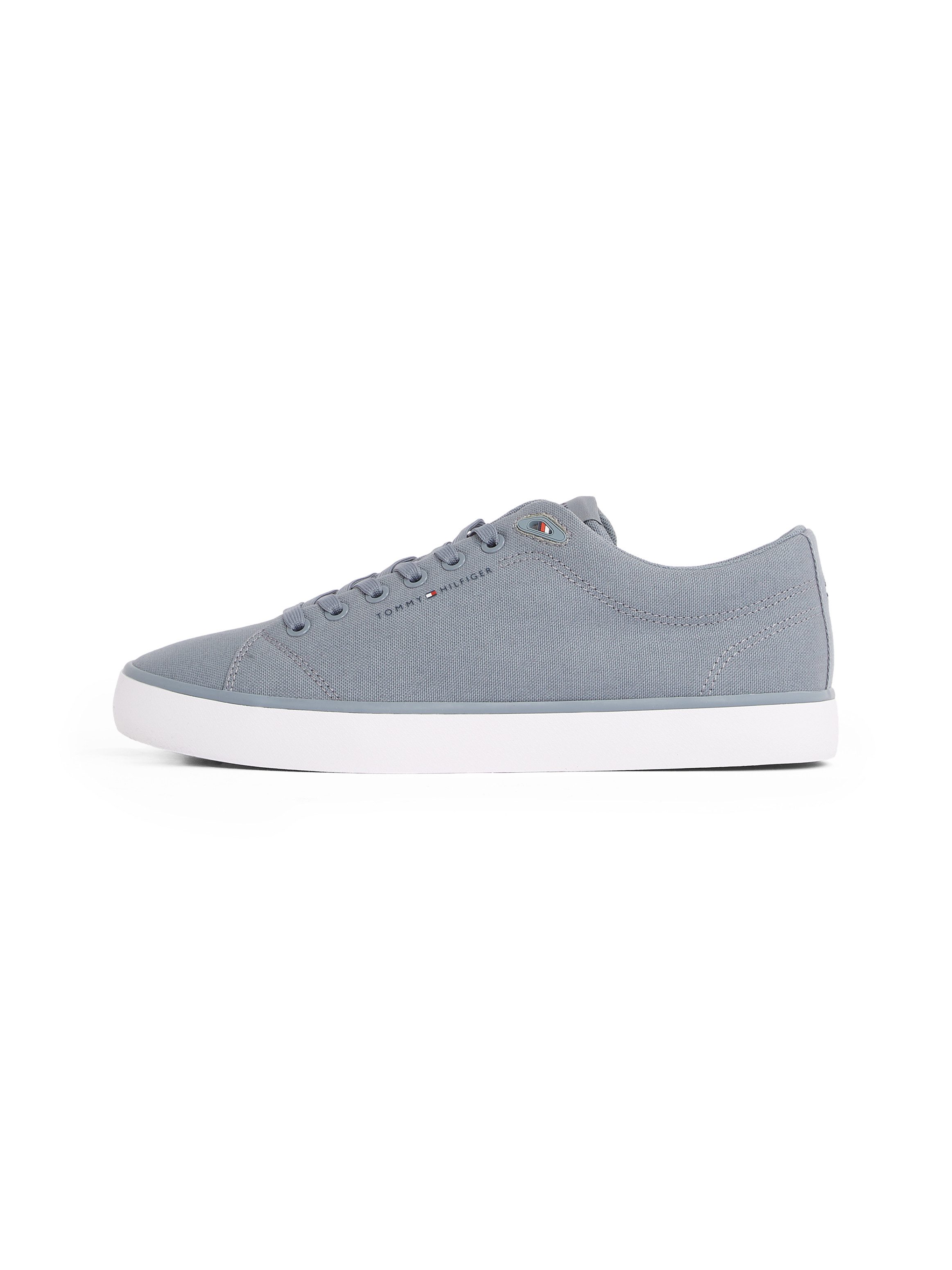 Tommy Hilfiger Sneakers TH HI VULC LOW CORE CANVAS , vrijetijdsschoen, lage schoen, veterschoenen met zacht gepolsterde schacht