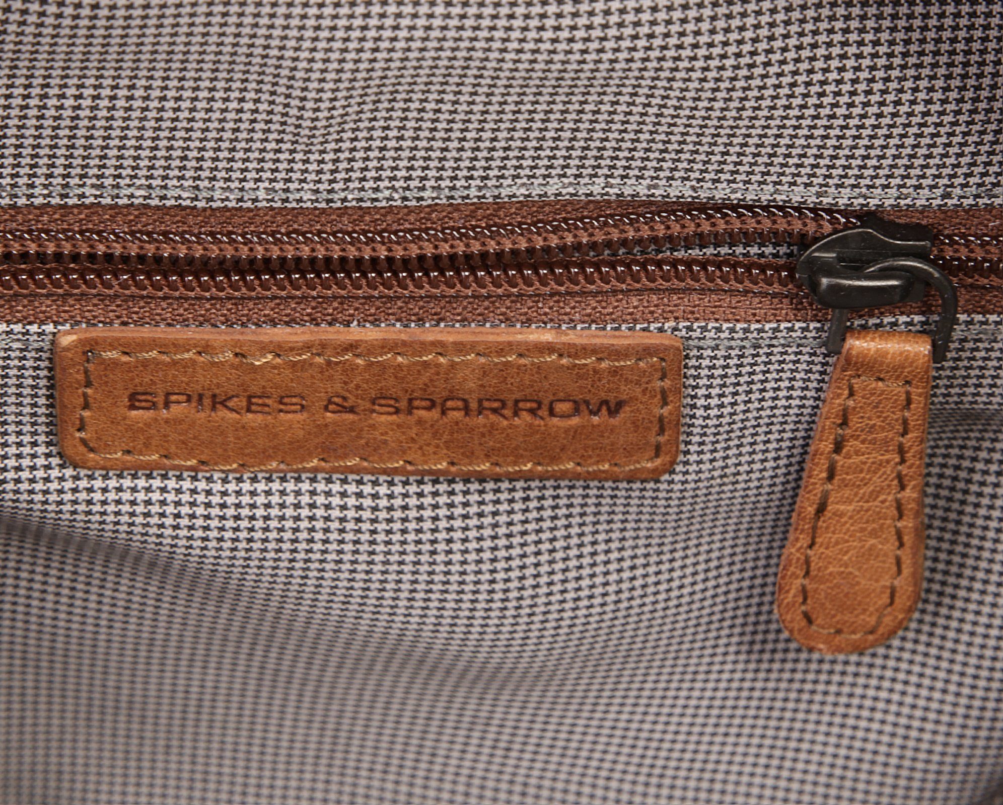 Spikes & Sparrow Schoudertas echt leder