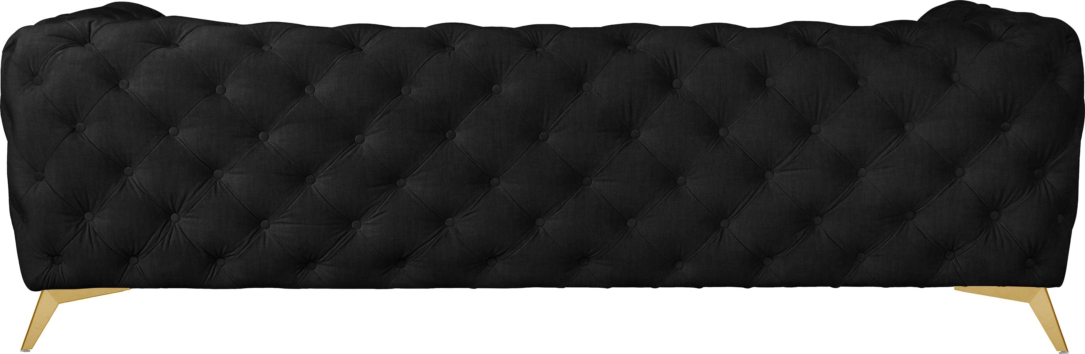 Leonique Chesterfield-bank Glynis luxueuze capitonnage, moderne chesterfield look, kleur van de poten ter keuze
