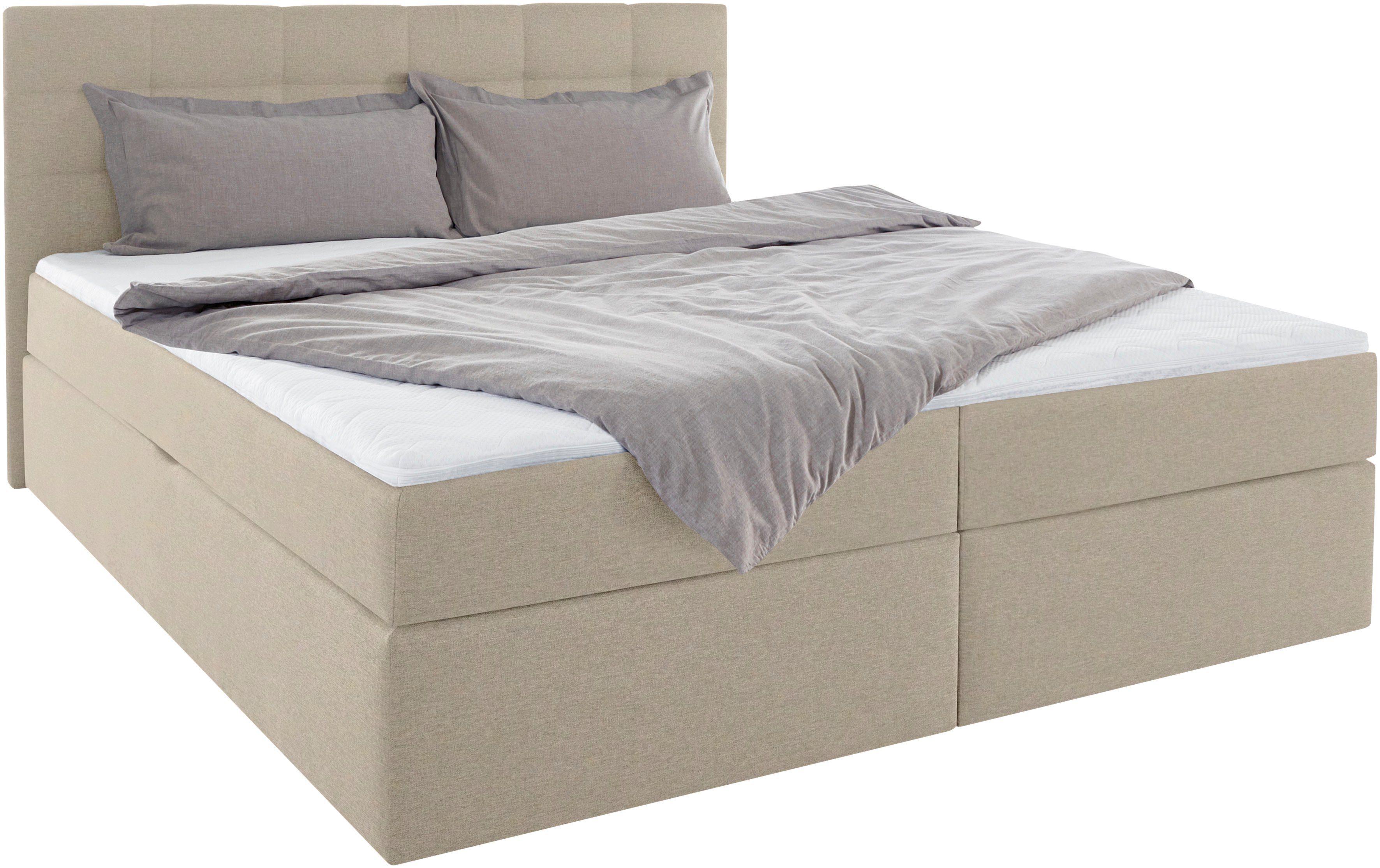 INOSIGN Boxspring OVALO optioneel met bedbox, verkrijgbaar in h2, h3 & h4