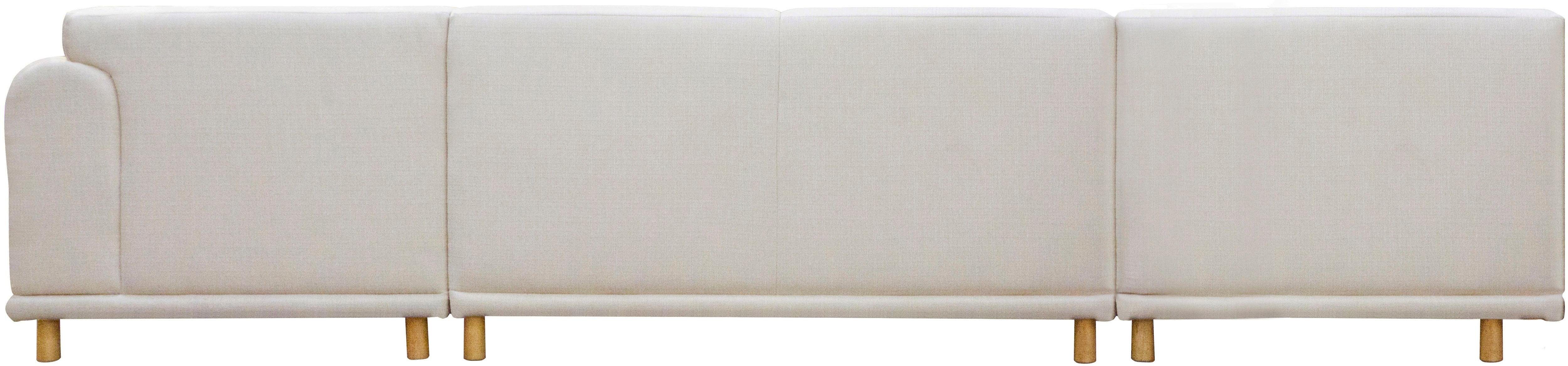 andas Zithoek Maroon U-vorm in een scandinavisch design, met losse kussens