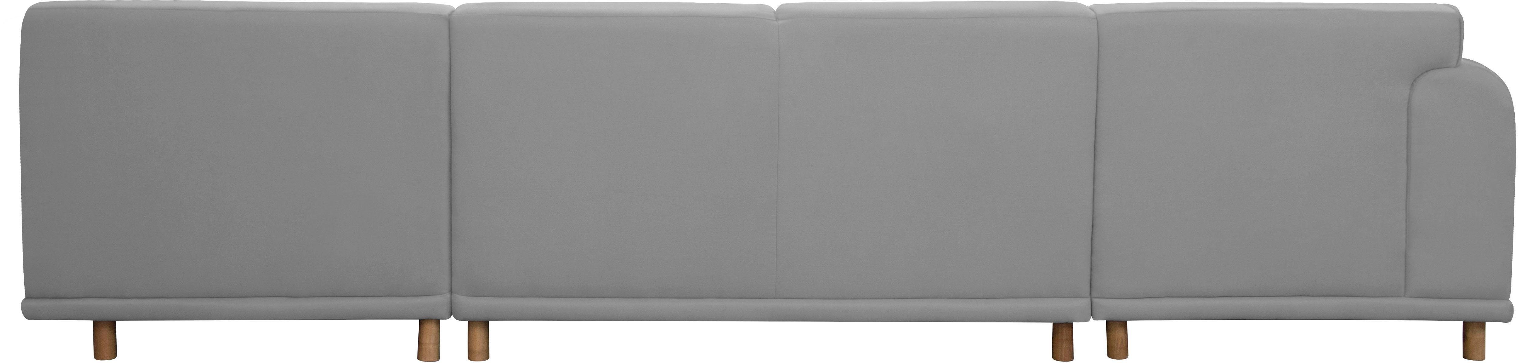 andas Zithoek Maroon U-vorm in een scandinavisch design, met losse kussens