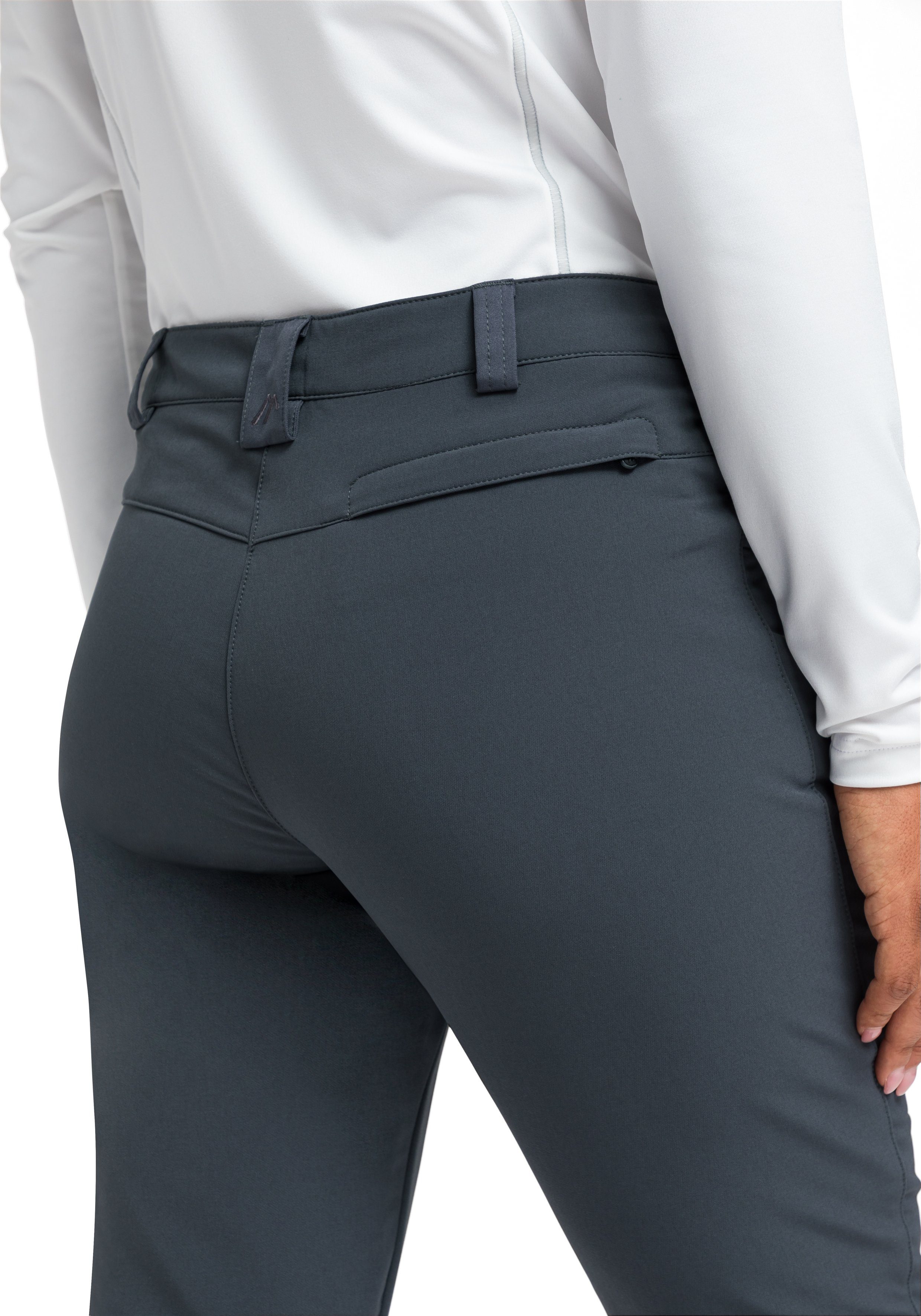 Maier Sports Functionele broek Charlotte Dames outdoorbroek, elastische broek met fleece binnenzijde, regular fit