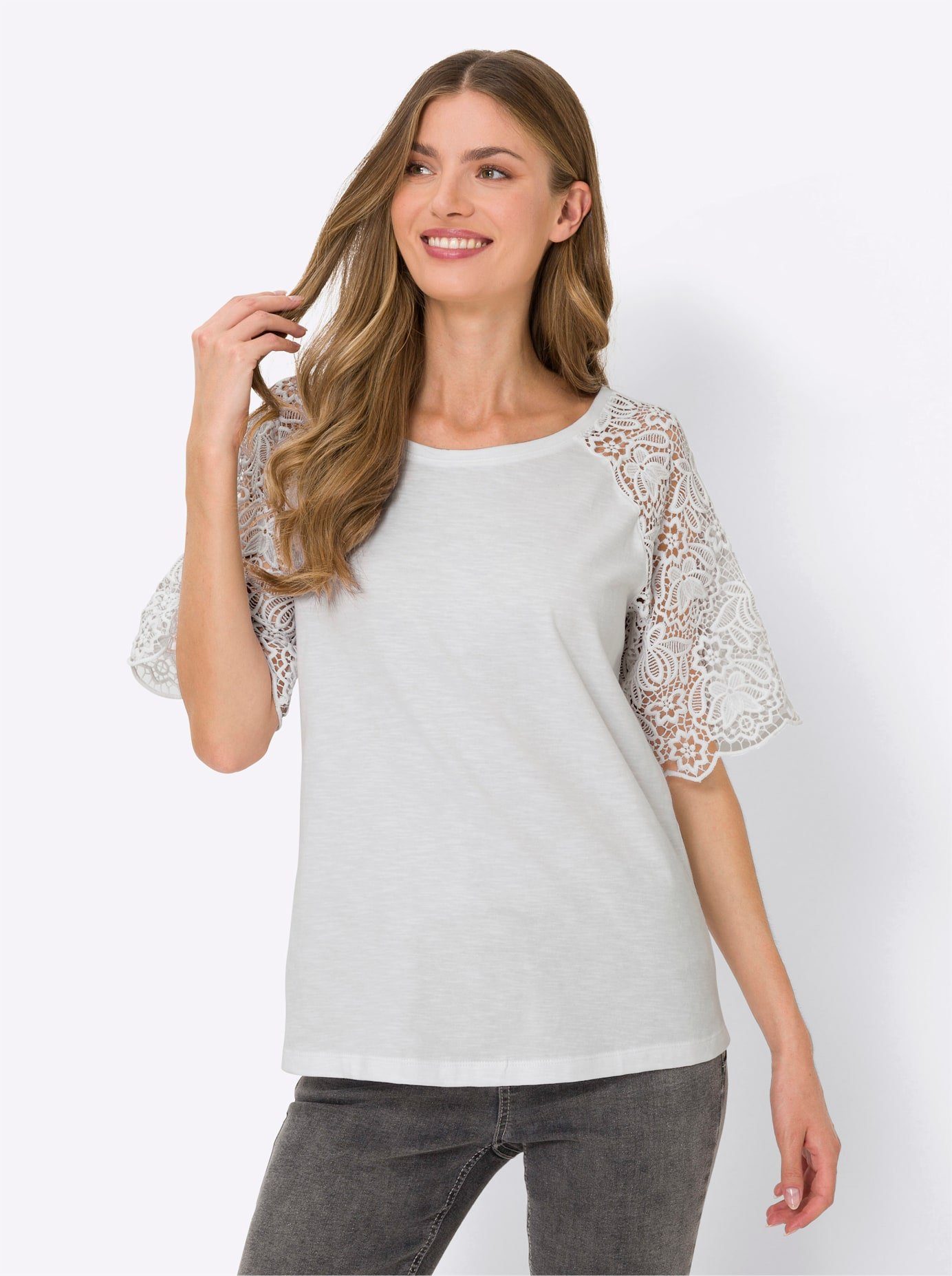 heine Kanten Shirt (1-delig)