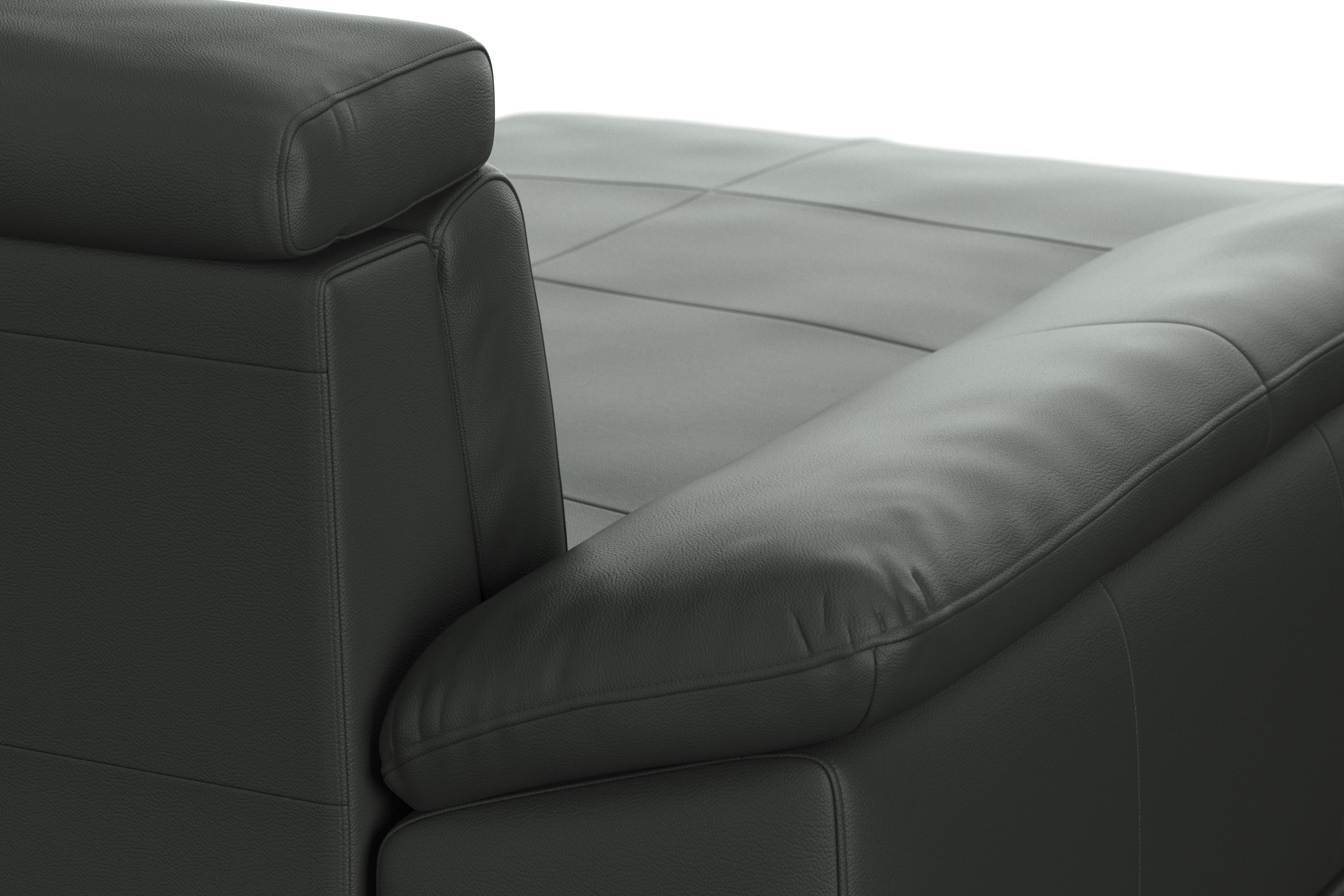 sit&more Zithoek Cabrio U-vorm, met zitdiepteverstelling, arm- en hoofdsteunverstelling