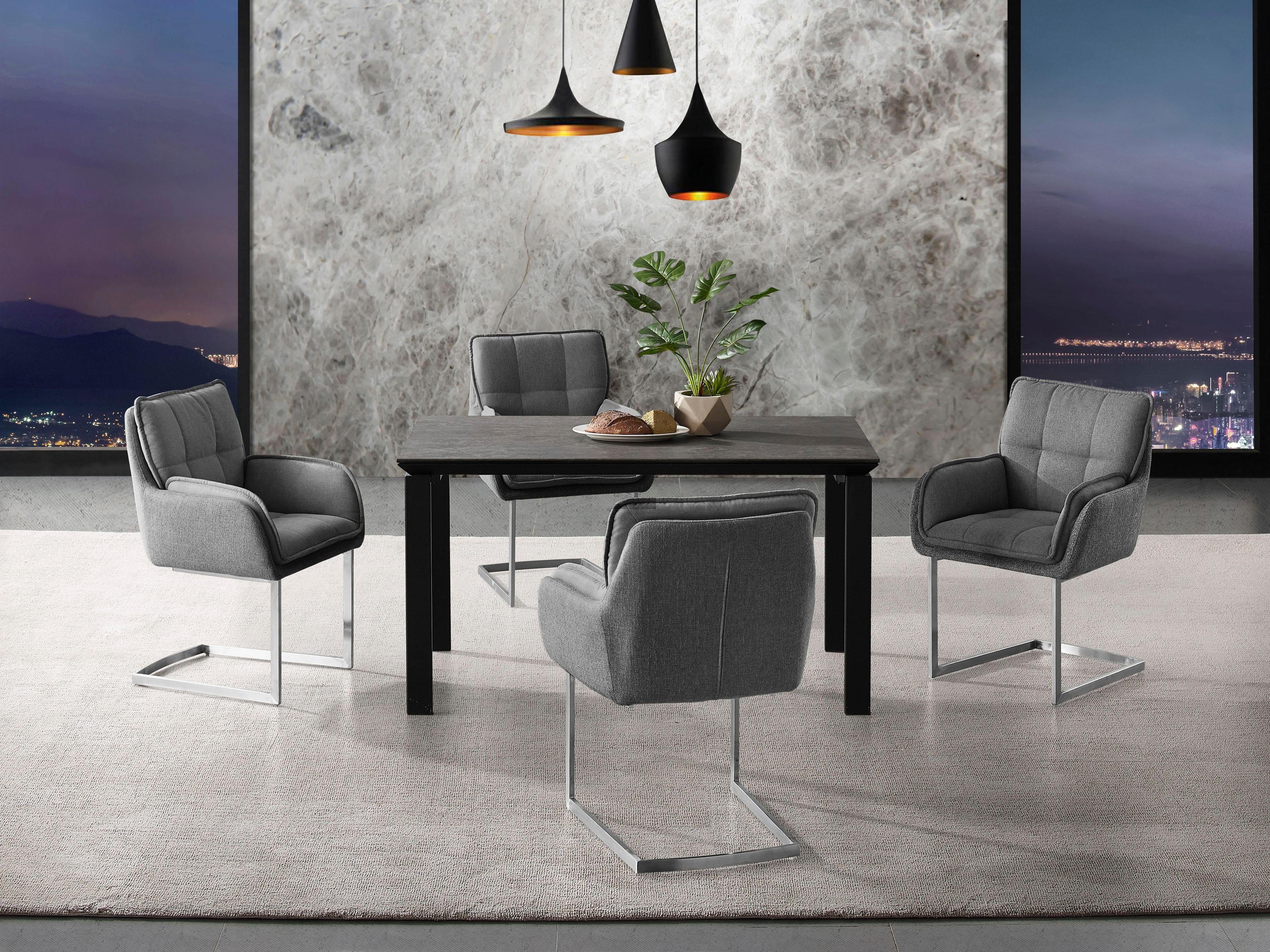 Places of Style Eetkamerstoel Durham, TOPSELLER!, OTTOs keuze set van 2 in een modern design, zacht verdikte zitting en rugleuning