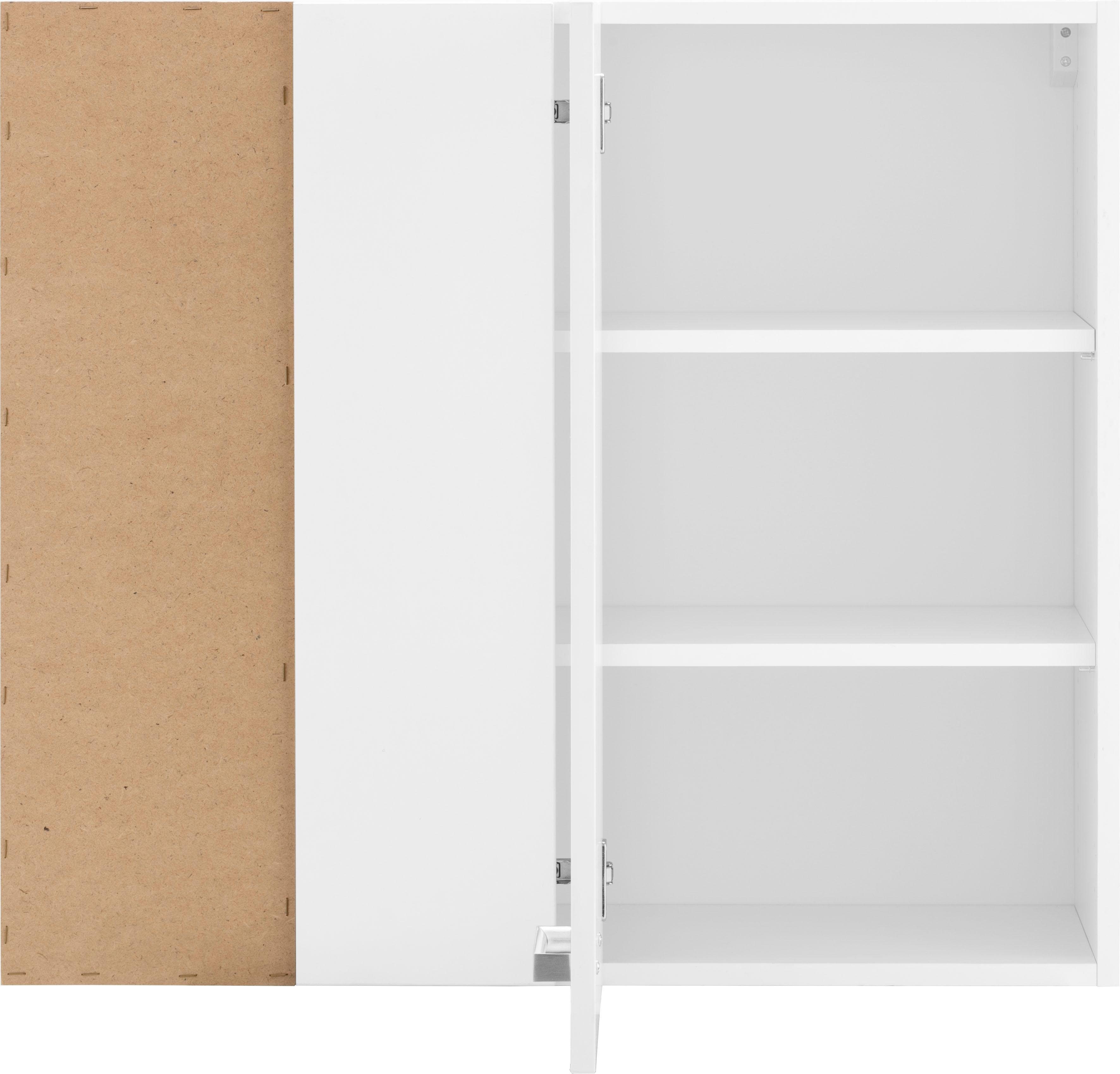 OPTIFIT Hangend hoekkastje Parma Breedte 85 x 45 cm