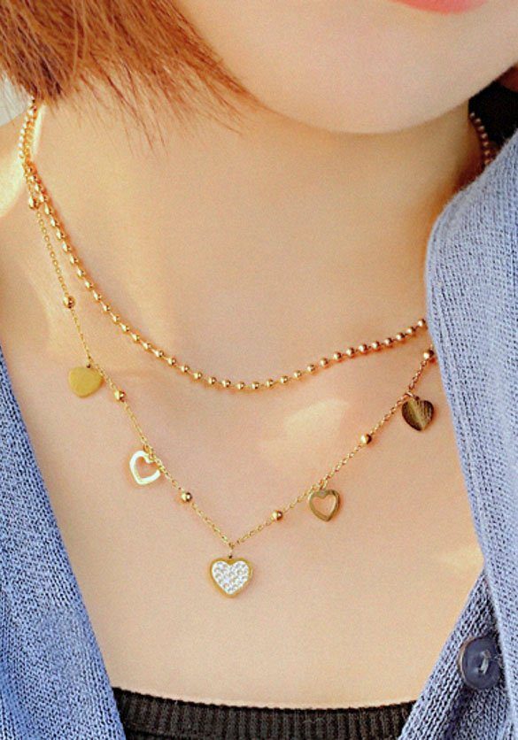 Firetti Ketting met hanger Sieraad cadeau harten charm