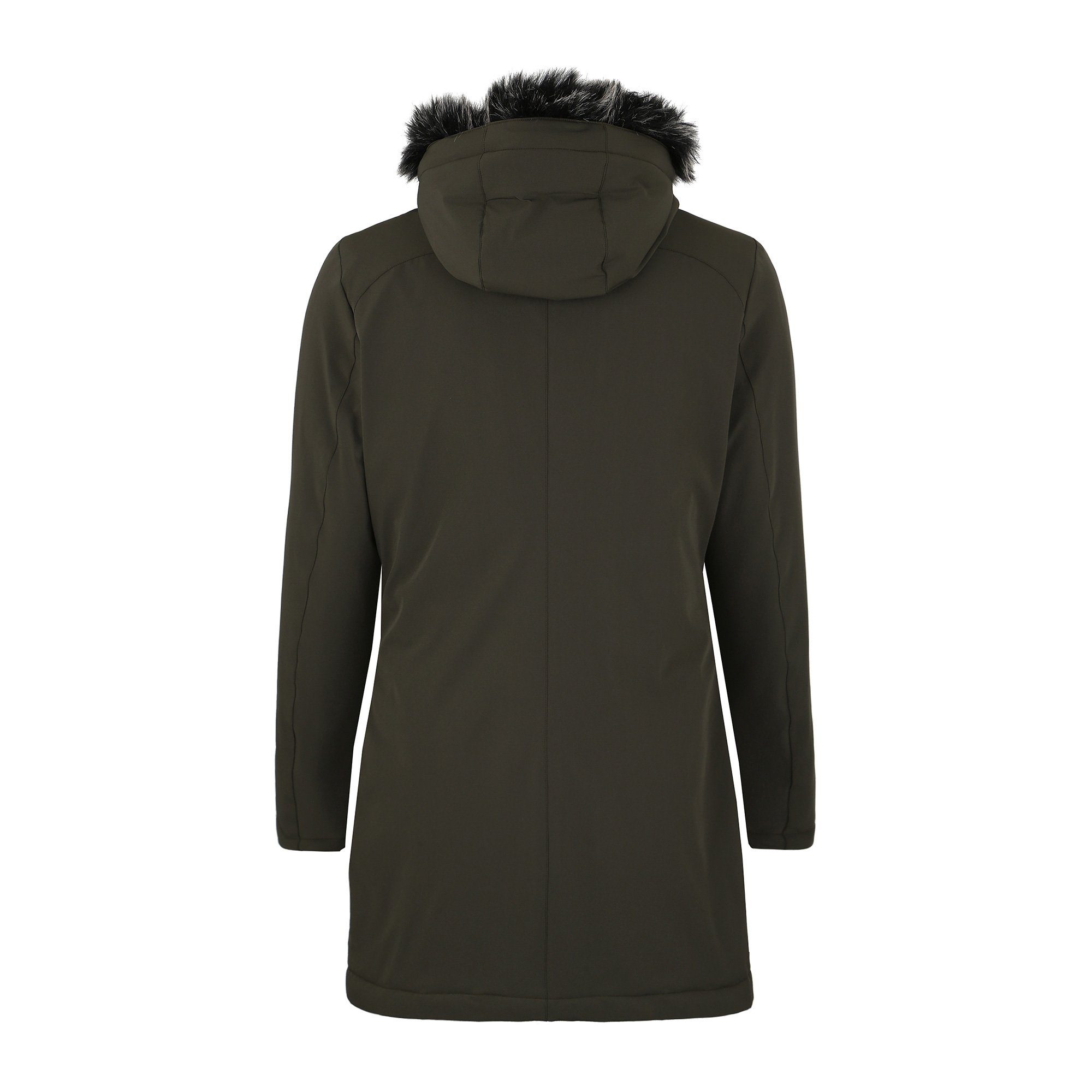 DEPROC Active Parka DIAMOND PEAK Women met een afneembaar beleg van imitatiebont