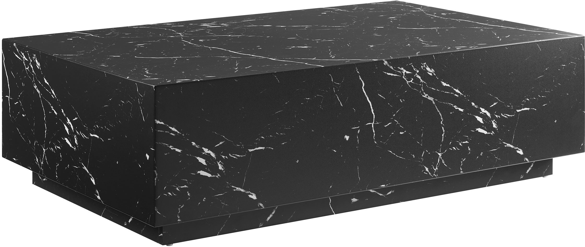 SalesFever Salontafel Almeria bijzettafel B/D 120/75 cm rechthoekig 120x75 cm, in marmerlook gefolieerd