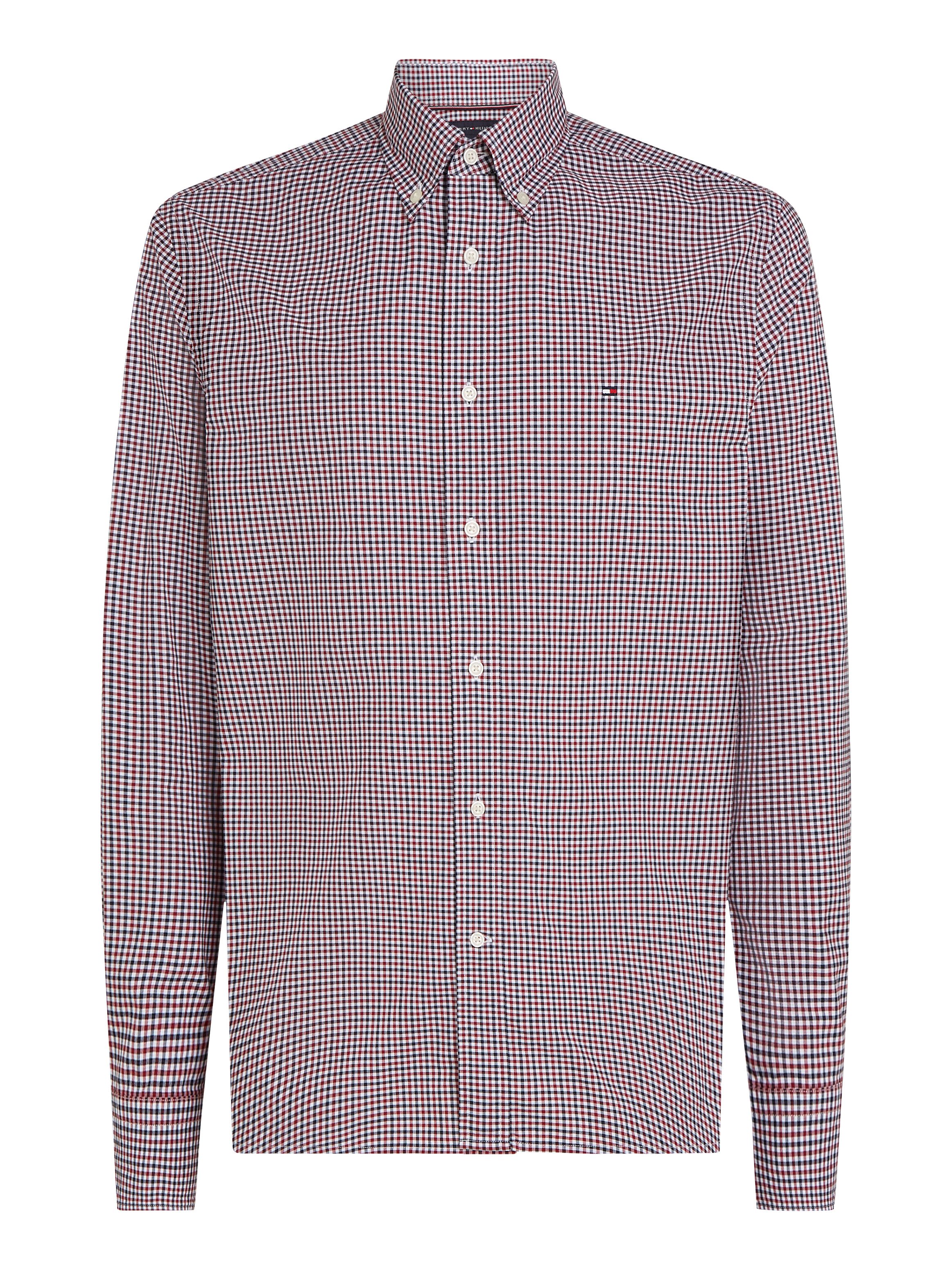 Tommy Hilfiger Businessoverhemd FLEX POPLIN GINGHAM RF SHIRT