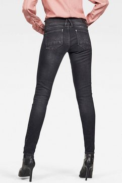 g-star raw skinny fit jeans lynn mid waist skinny met elastan-aandeel grijs