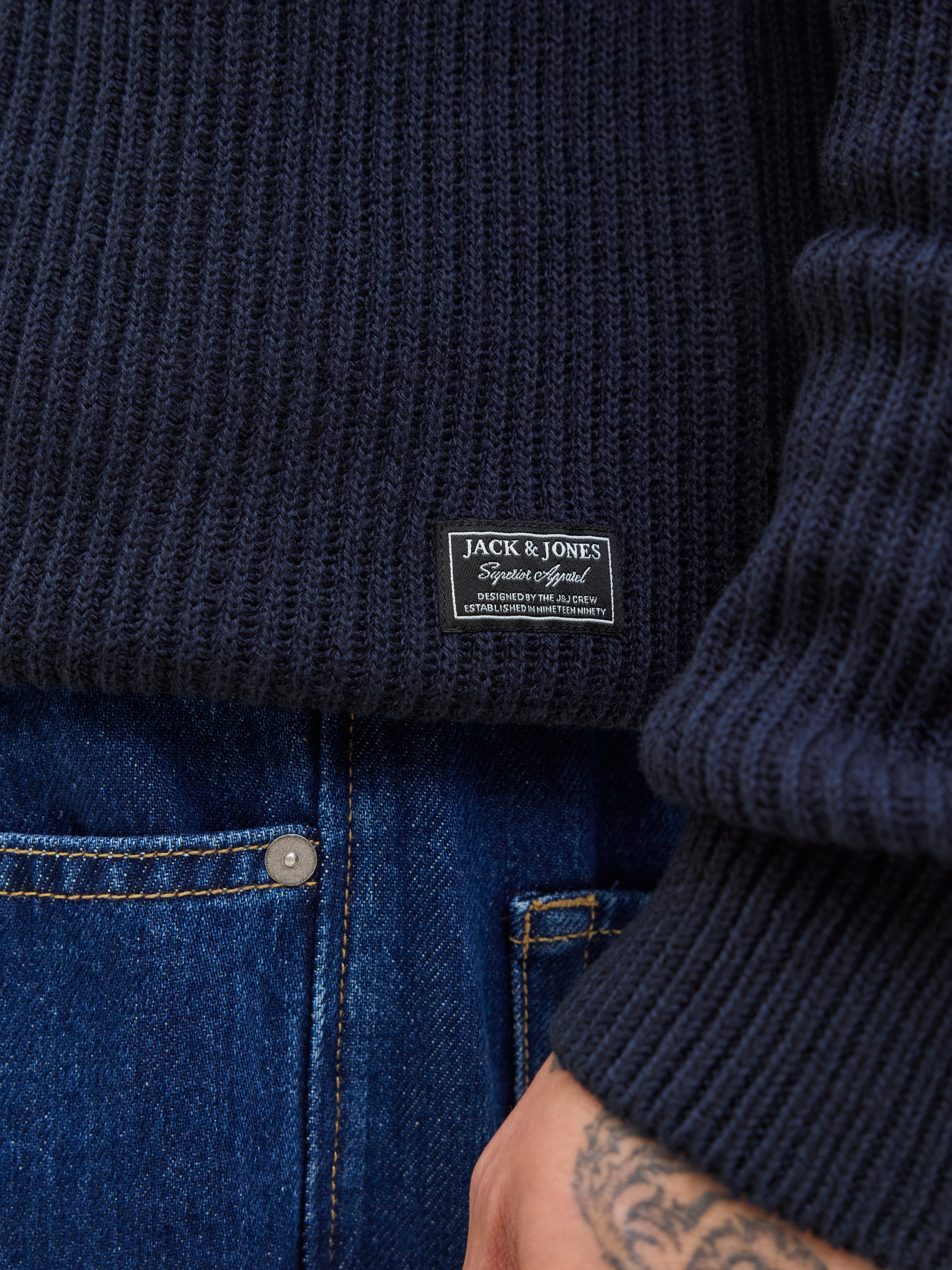 Jack & Jones Coltrui JJPANNEL KNIT ROLL NECK AW25