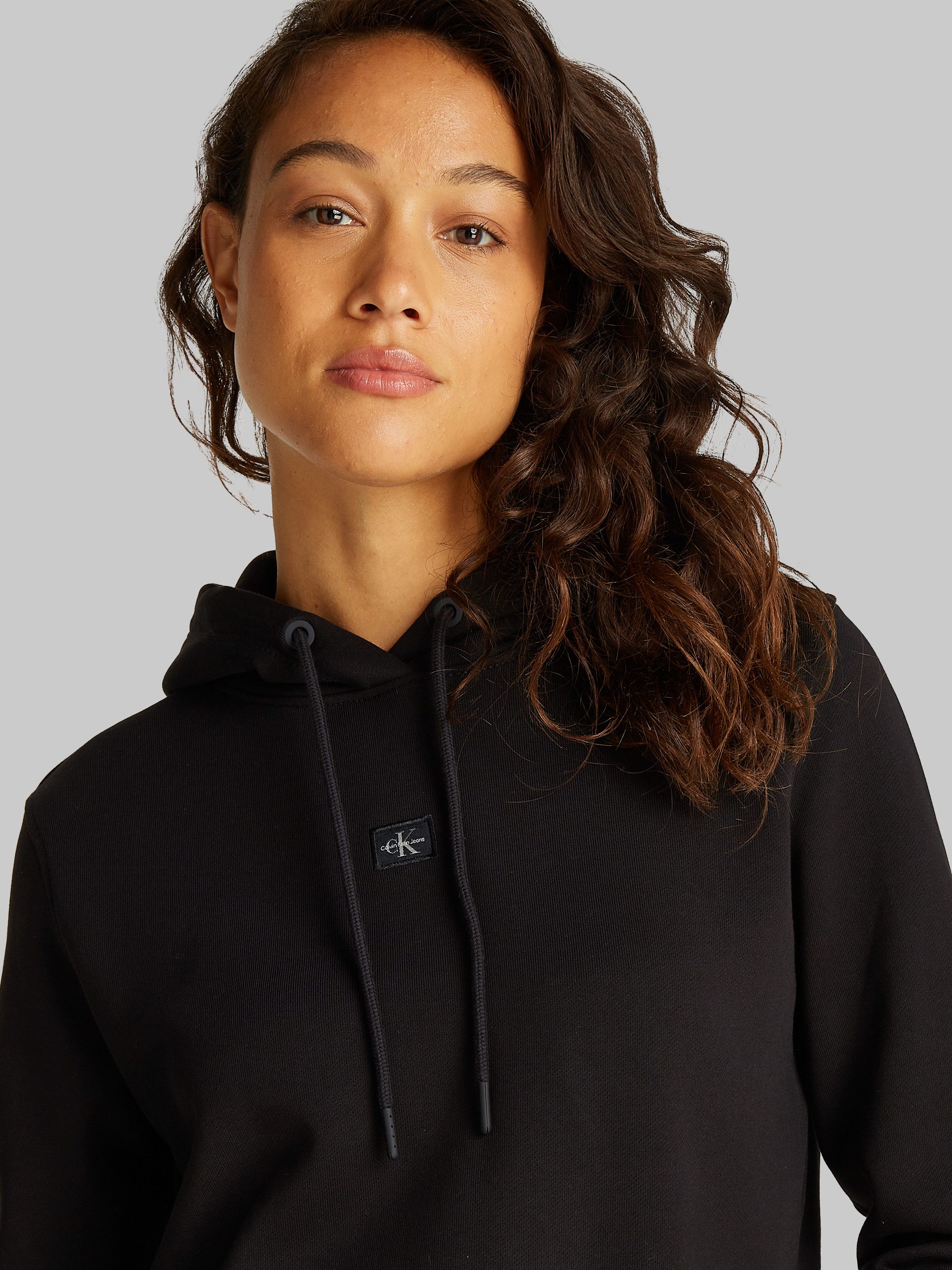 Calvin Klein Hoodie WOVEN LABEL REGULAR HOODIE