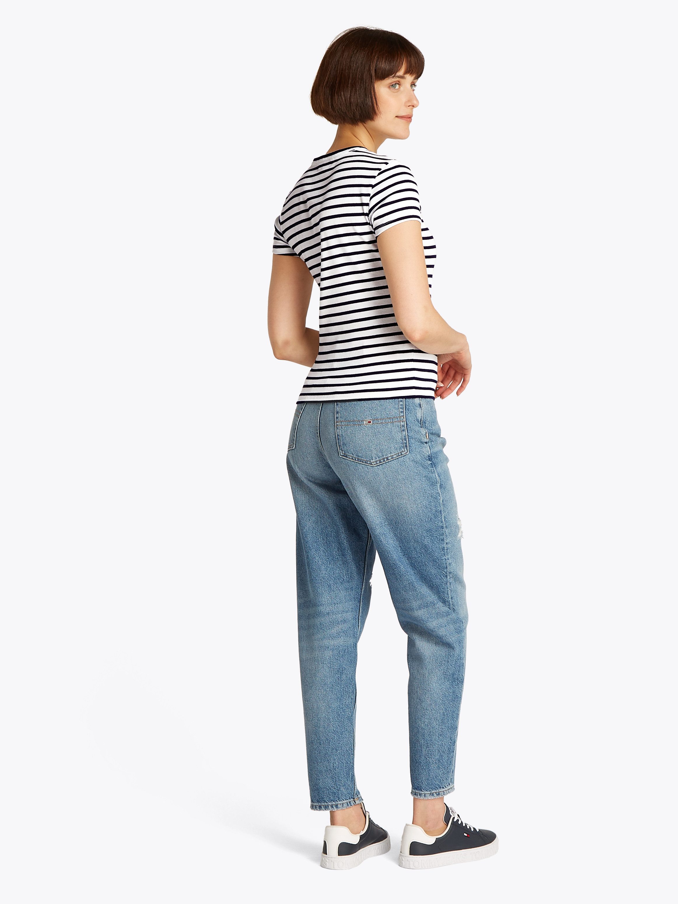 Tommy Jeans Curve T-shirt Slim Essential Rib
