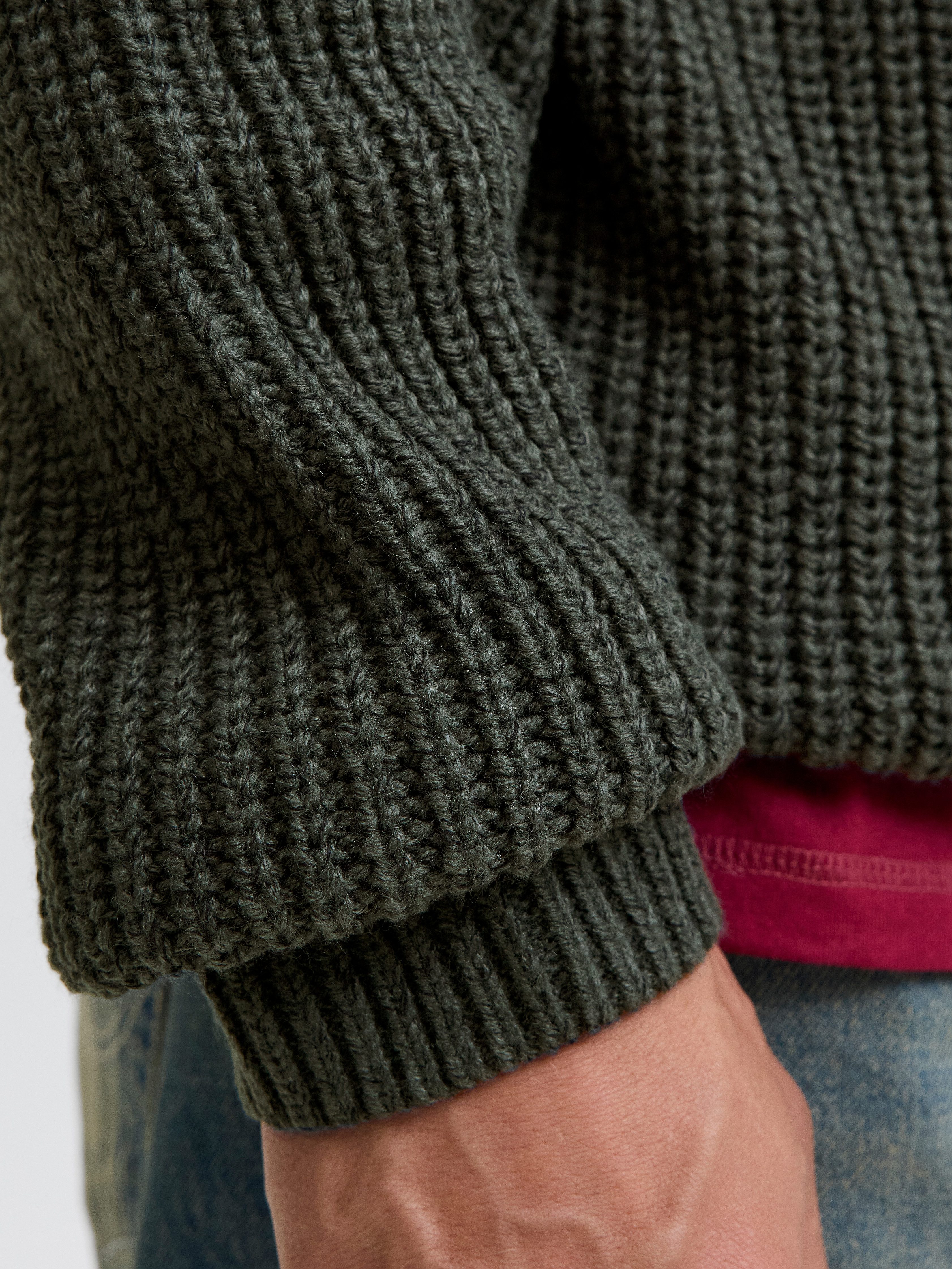 Jack & Jones Schipperstrui JORBLEECKER KNIT HALF ZIP BF