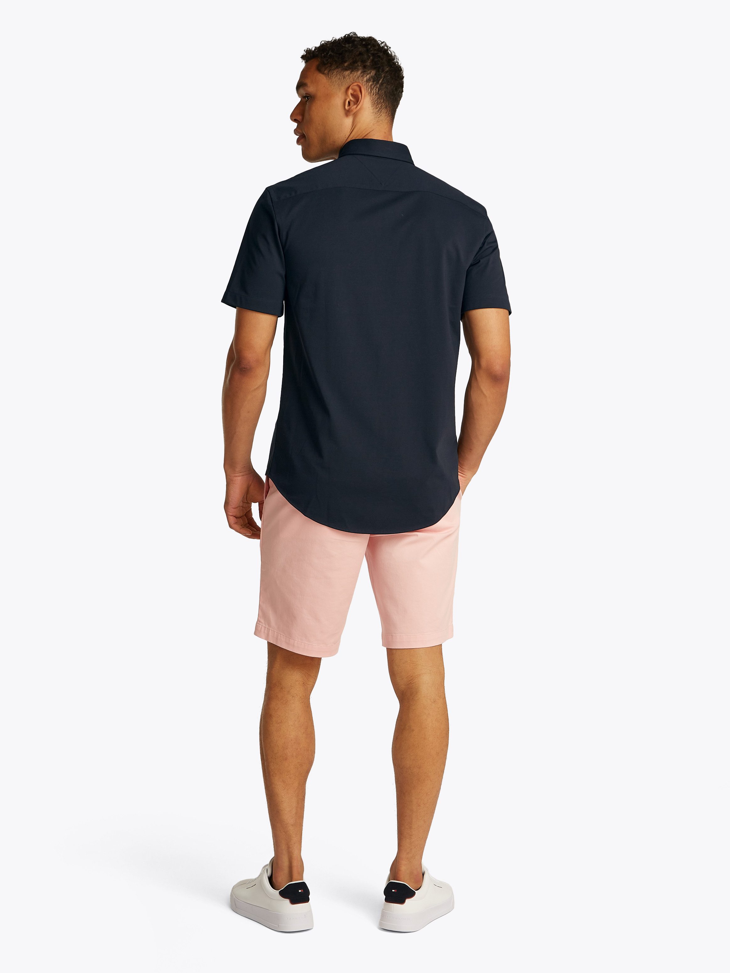 Tommy Hilfiger Overhemd met korte mouwen PERFORMANCE KNIT SOLID SS SHIRT